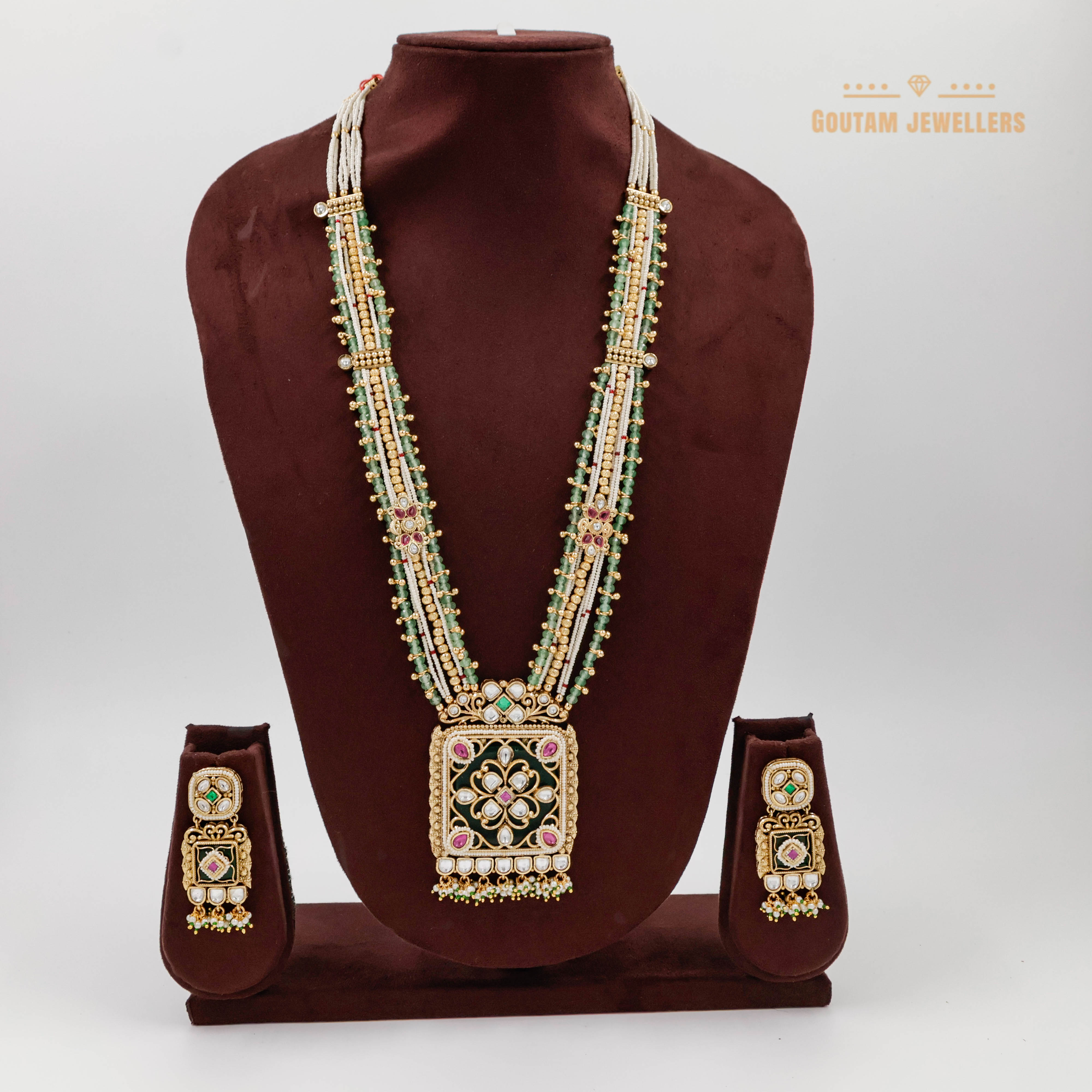 Goutam Jewellers By Ashok Rathod - Manu Antique Designer Necklace Set