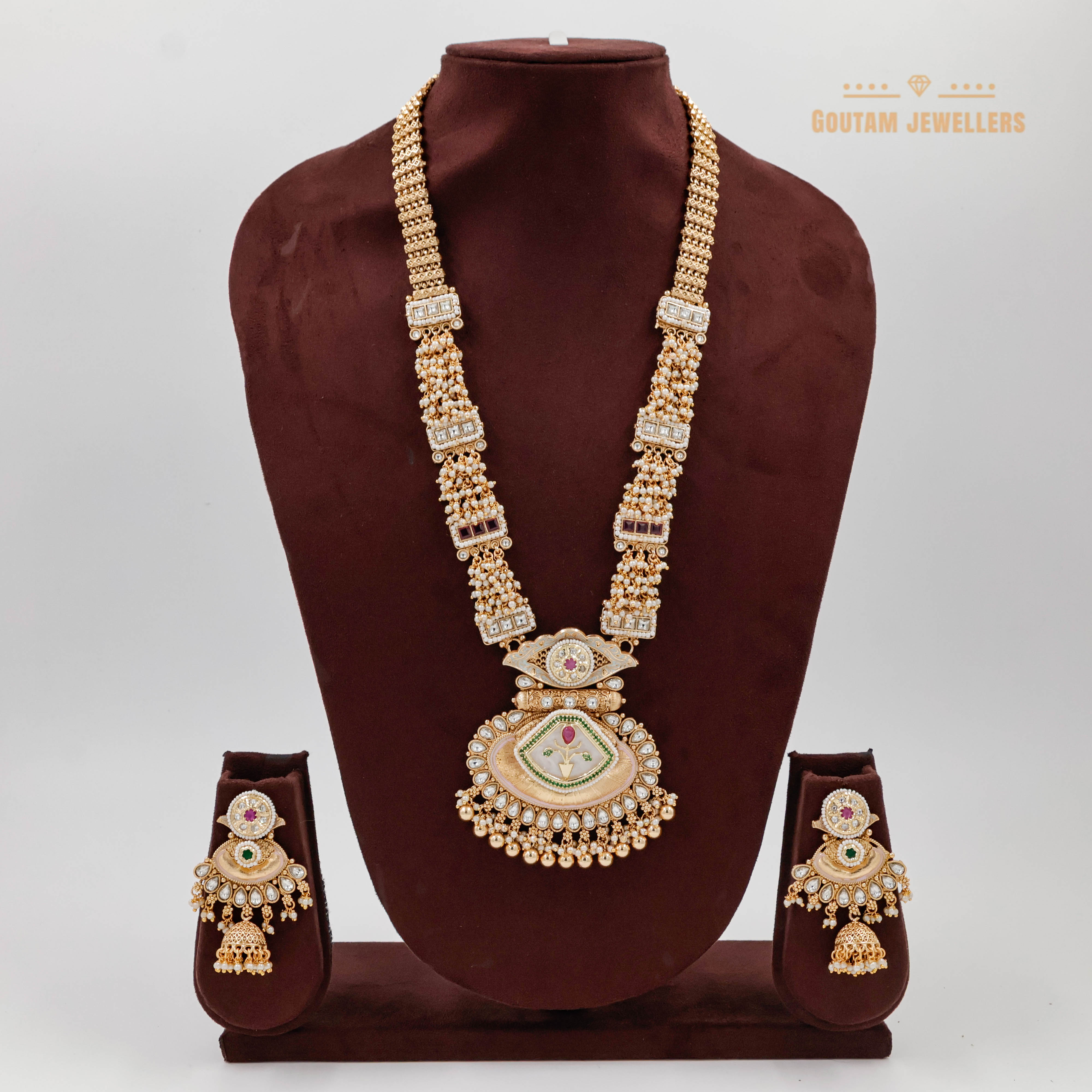 Goutam Jewellers By Ashok Rathod - Rajwadi Mala with MOP Stone