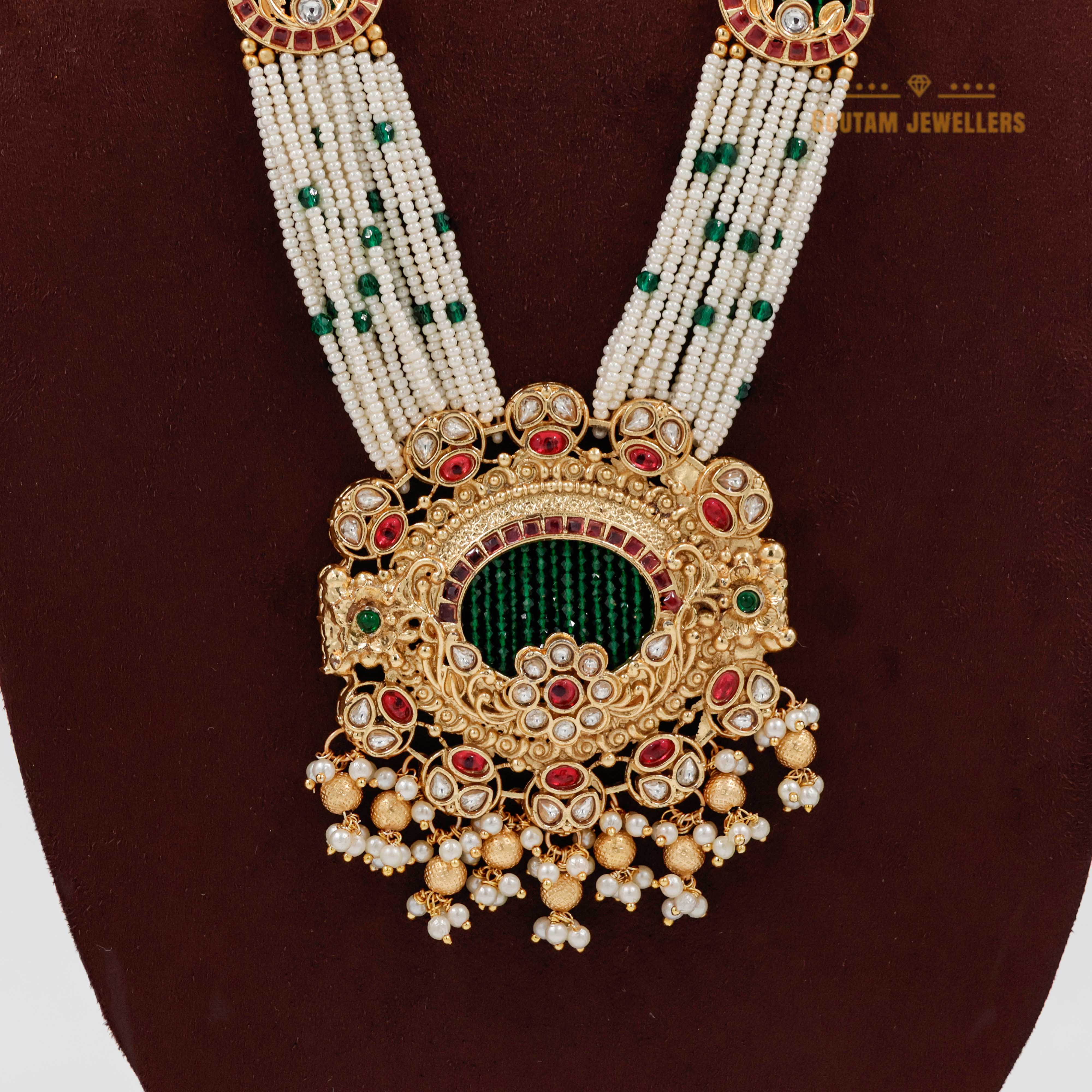 Goutam Jewellers By Ashok Rathod - Vama Antique Designer Necklace Set