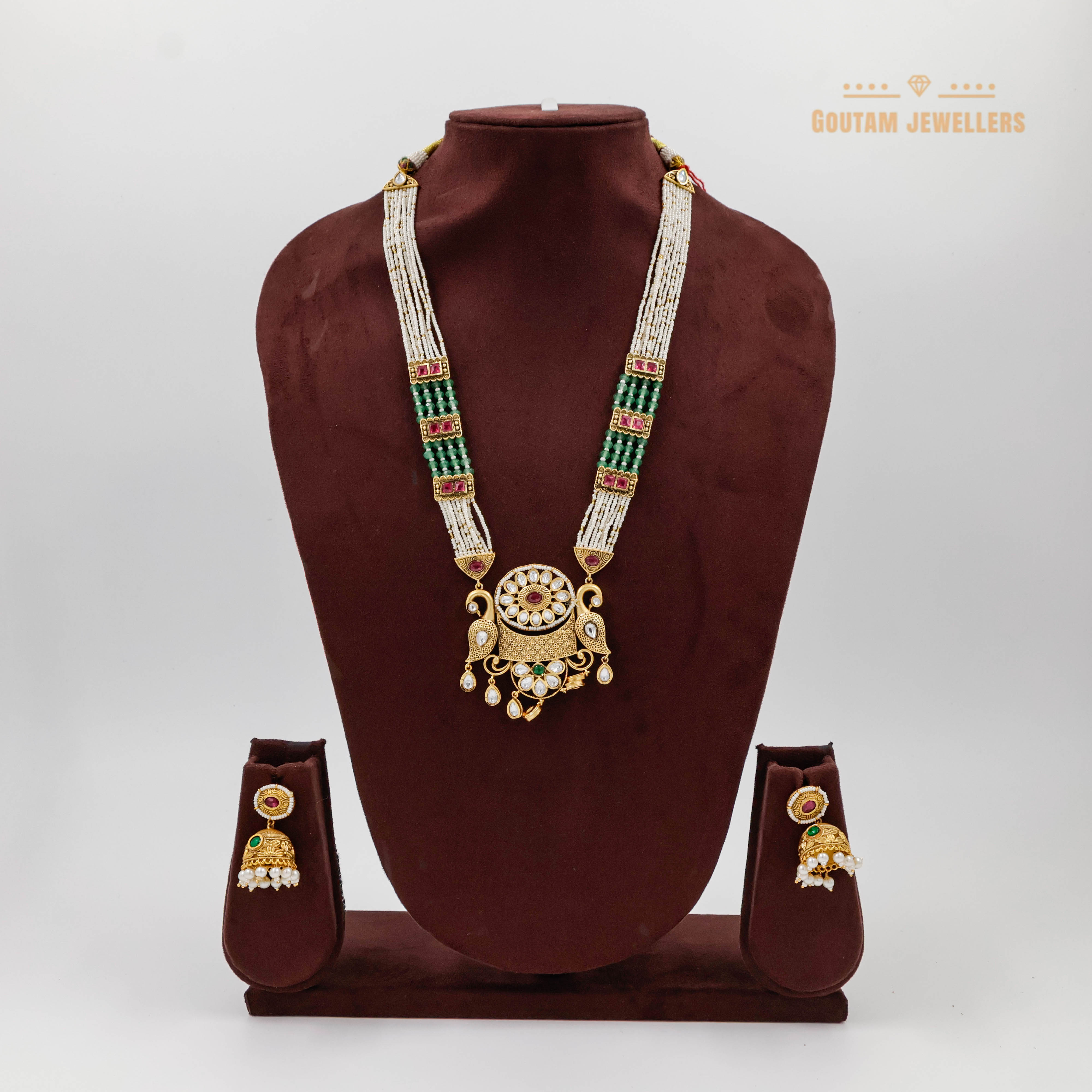 Goutam Jewellers By Ashok Rathod - Gamma Antique Designer Long Set