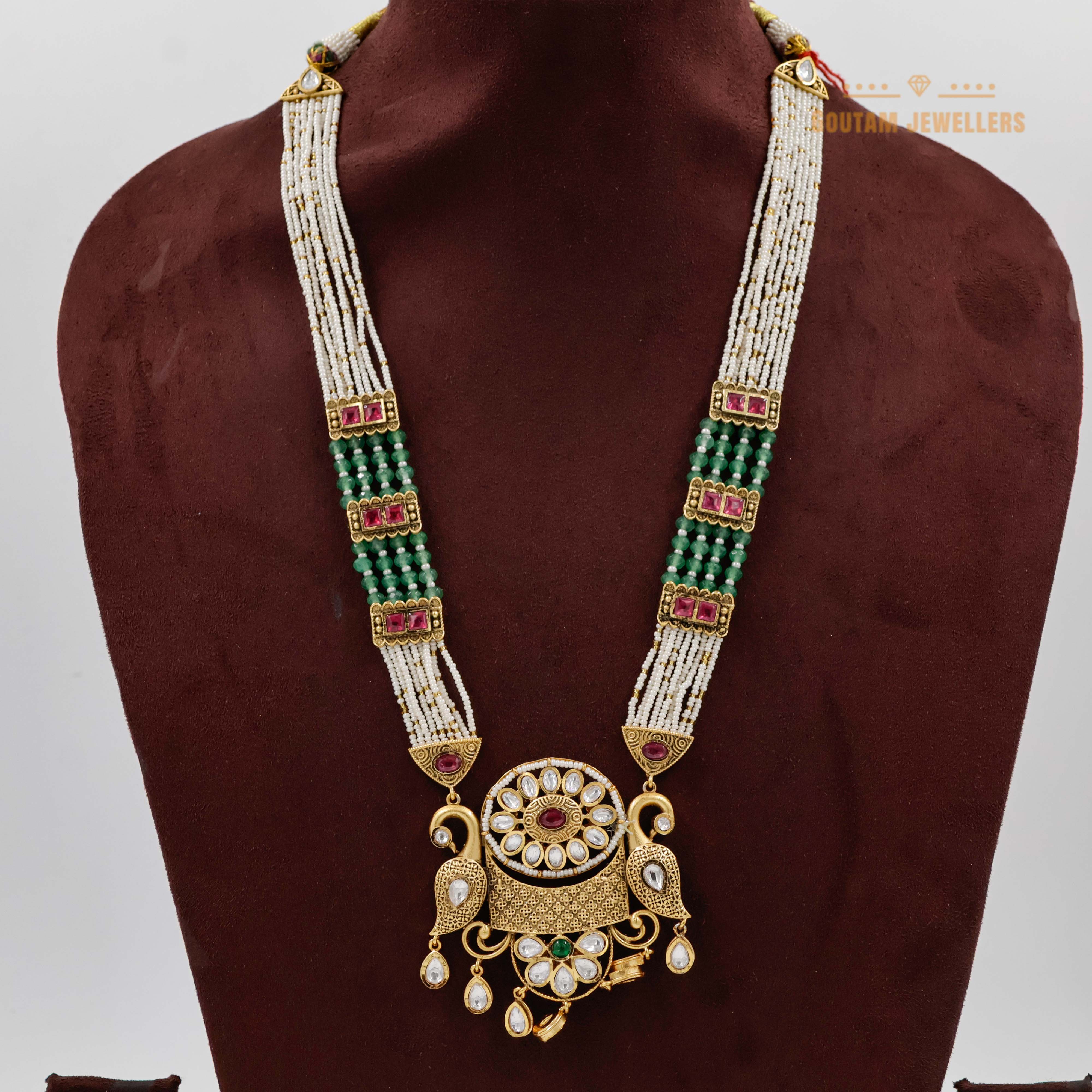 Goutam Jewellers By Ashok Rathod - Gamma Antique Designer Long Set