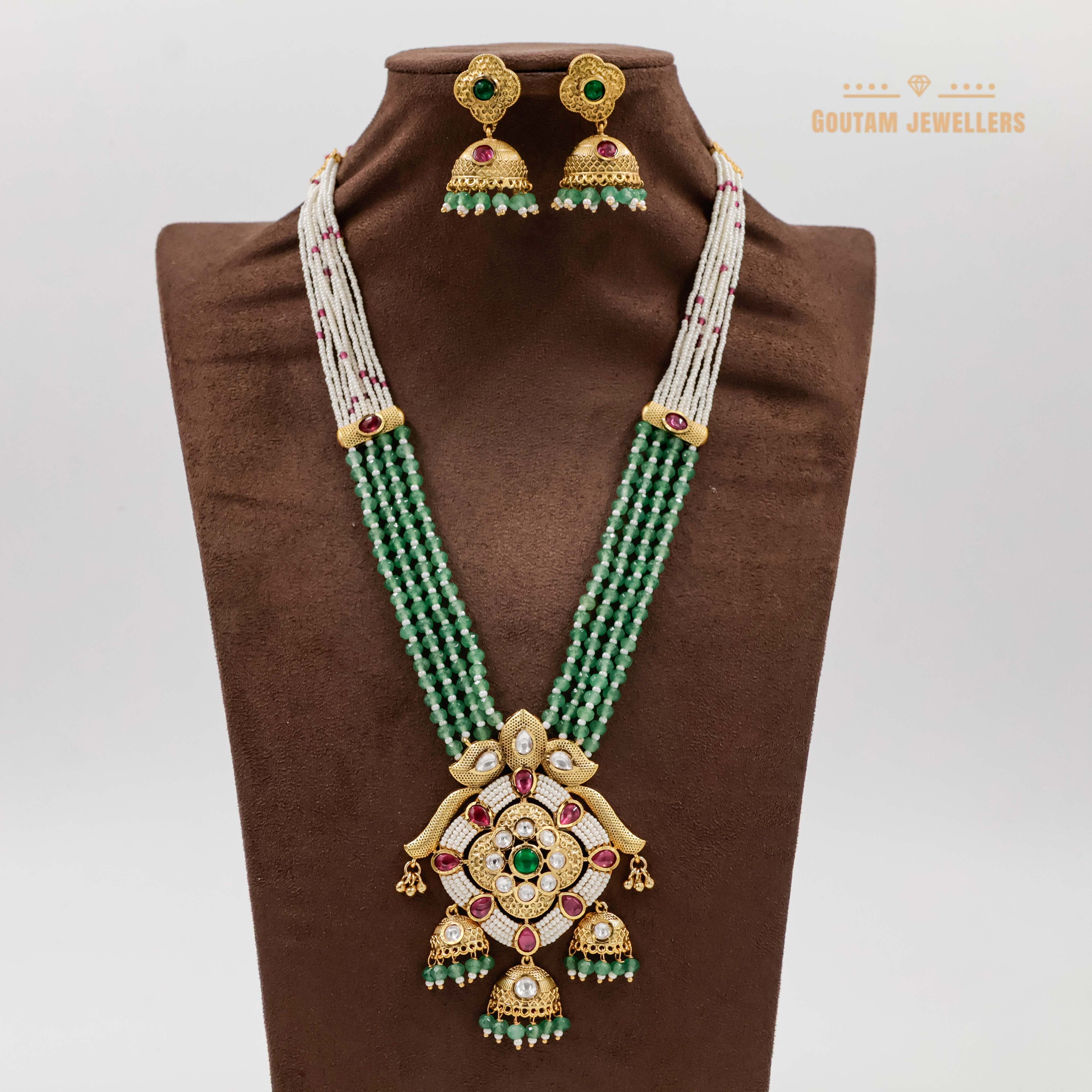 Goutam Jewellers By Ashok Rathod - Antique Designer Long Necklace Set