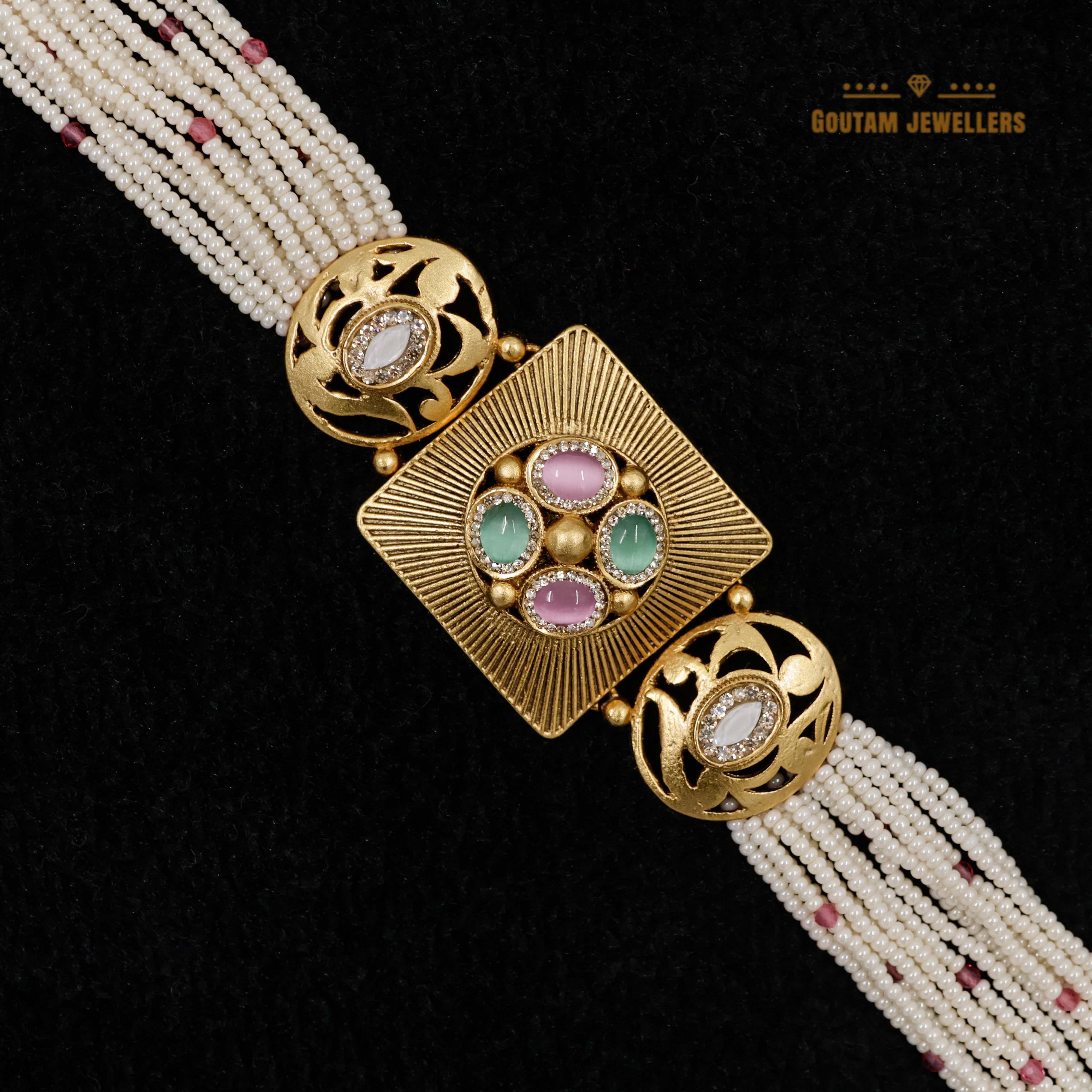 Goutam Jewellers By Ashok Rathod - Rajwadi Moti Bracelet