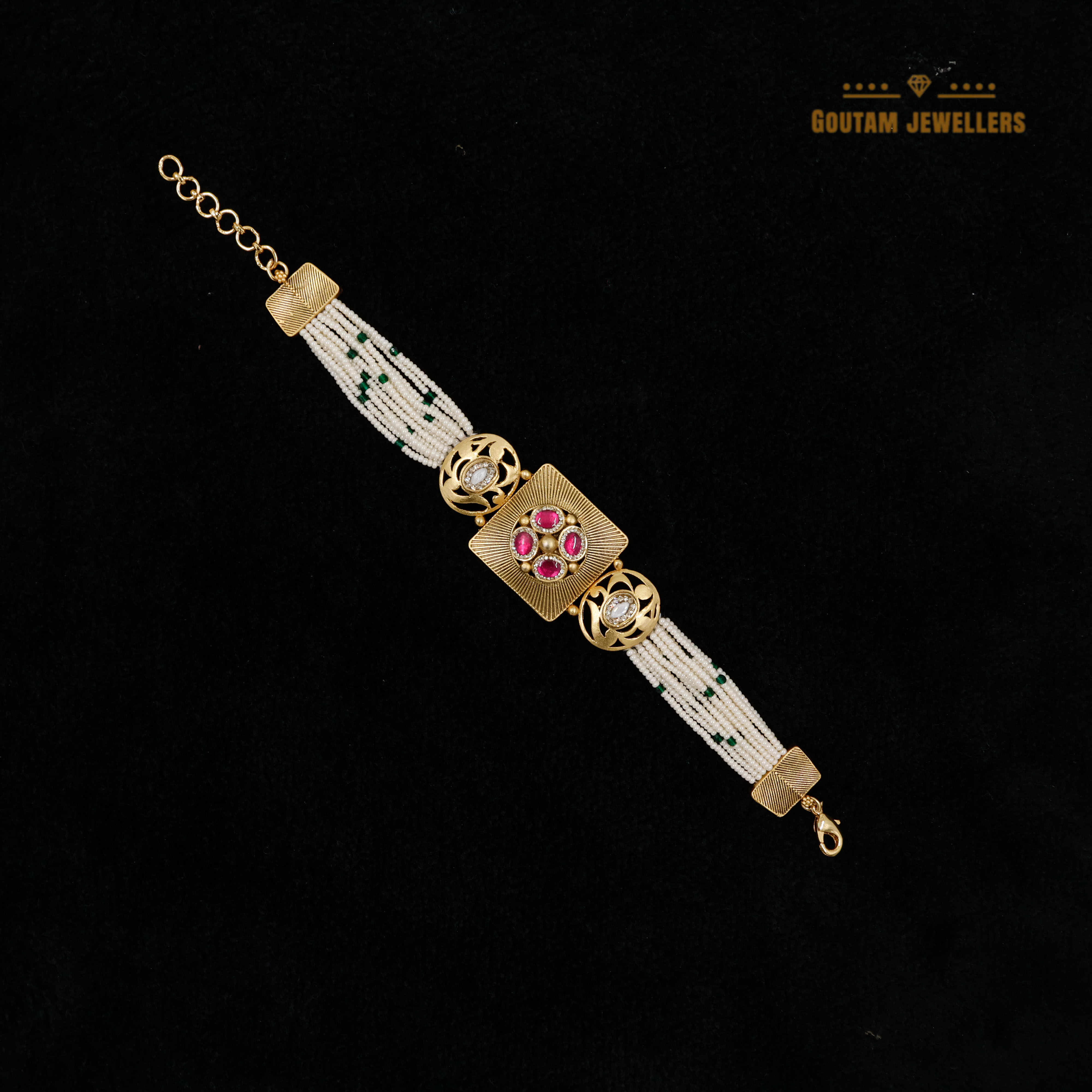Goutam Jewellers By Ashok Rathod - Rajwadi Moti Bracelet
