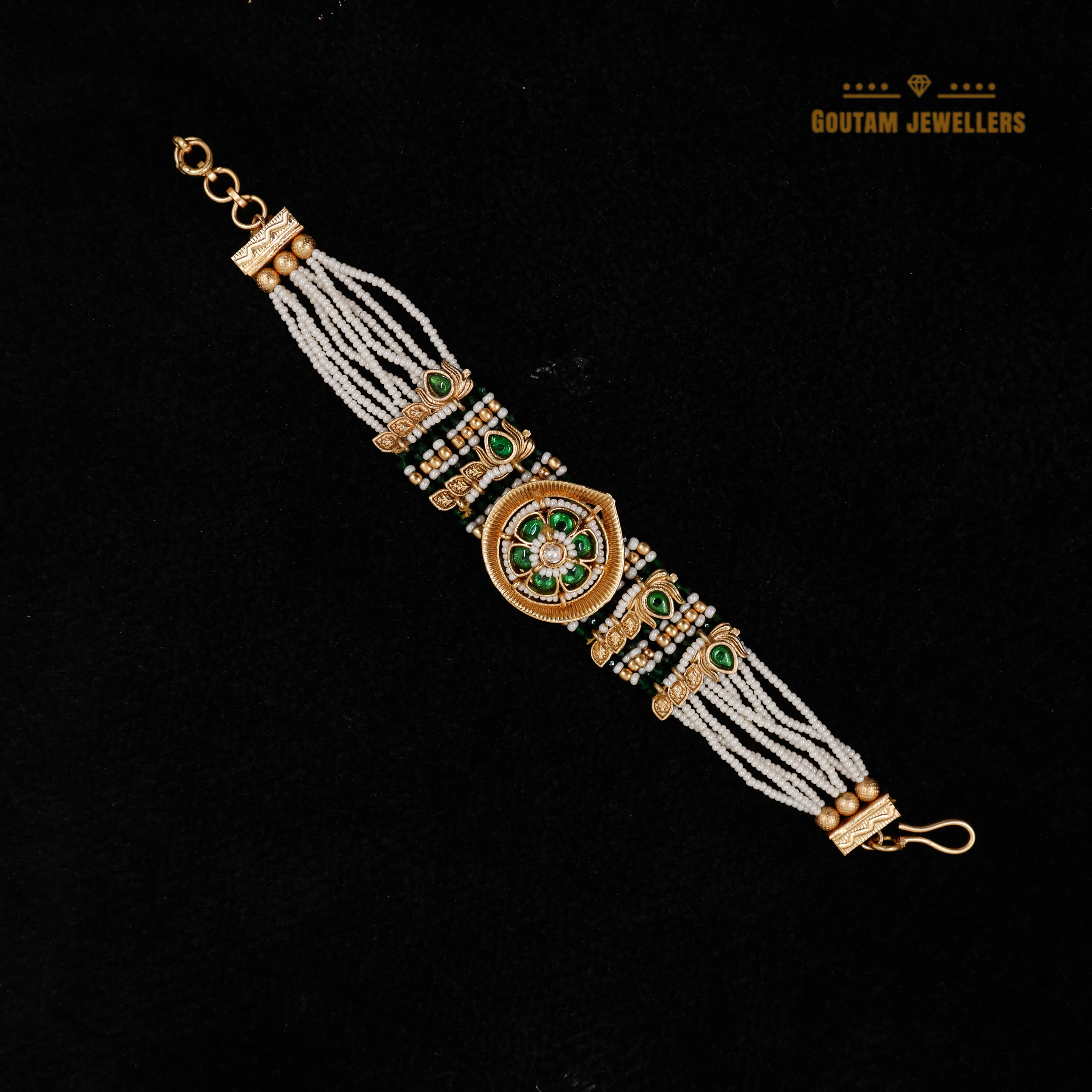 Goutam Jewellers By Ashok Rathod - Rajwadi Moti Bracelet