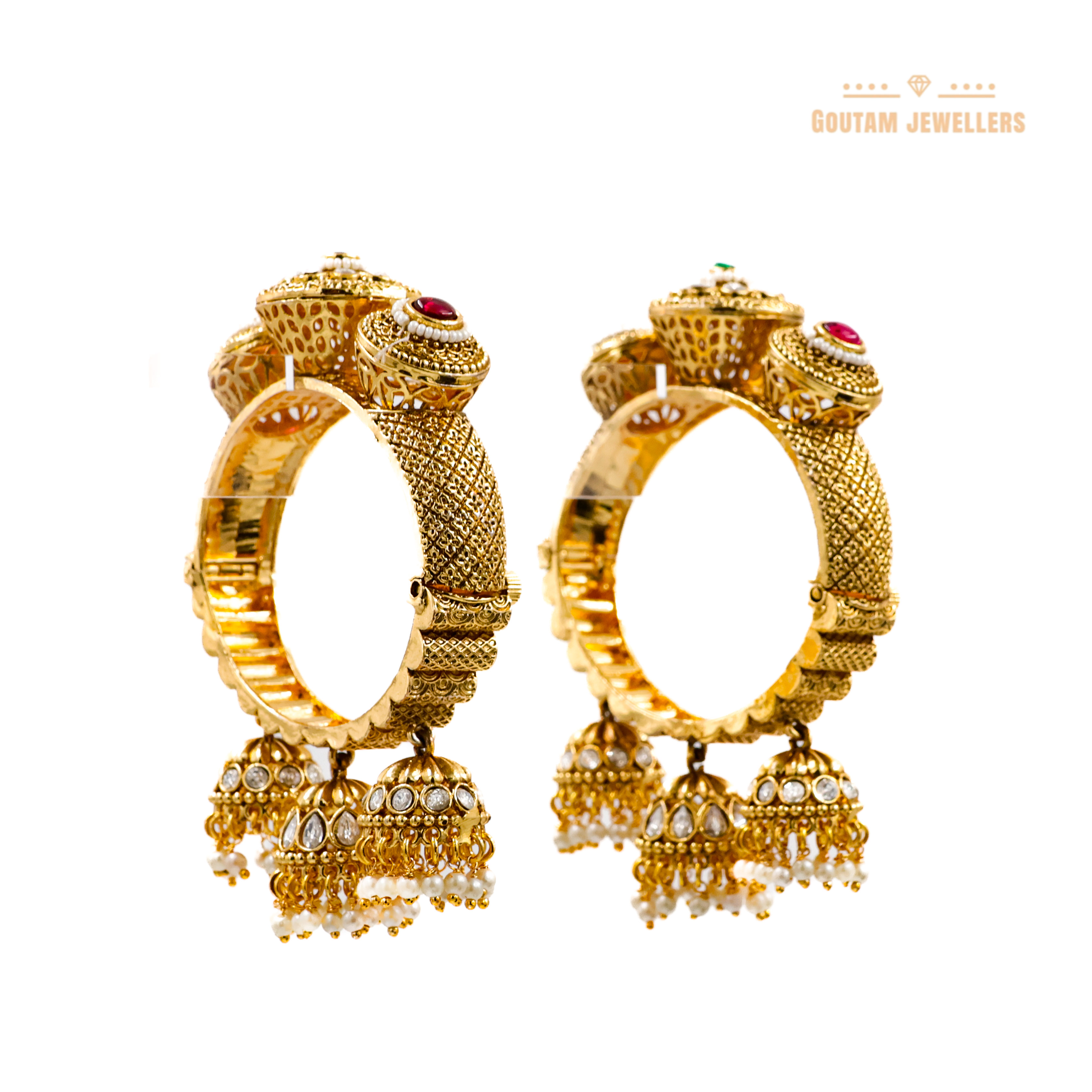 Goutam Jewellers By Ashok Rathod - Rajwadi Hanging openable Bangles