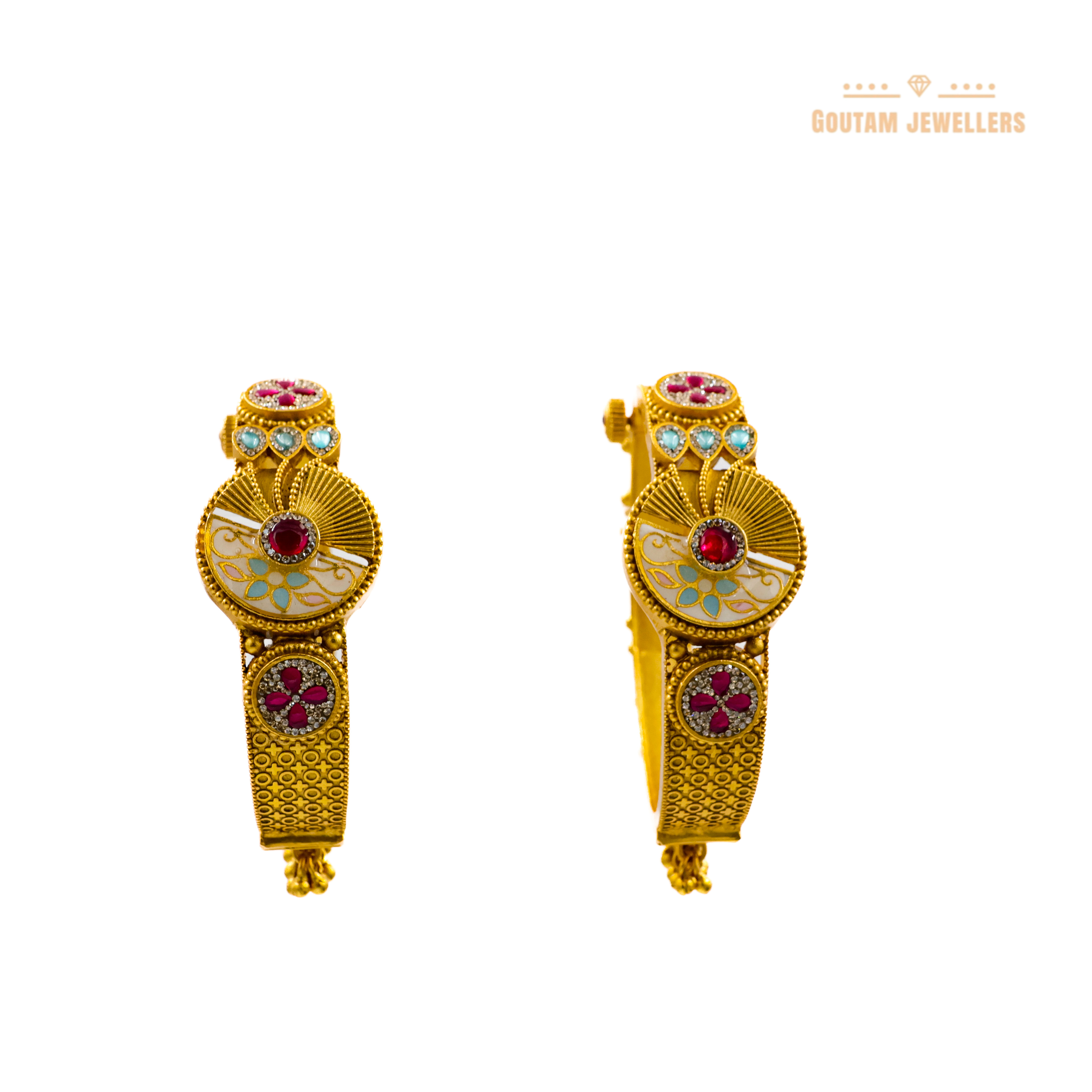 Goutam Jewellers By Ashok Rathod - Rajwadi Round Designer Bangles