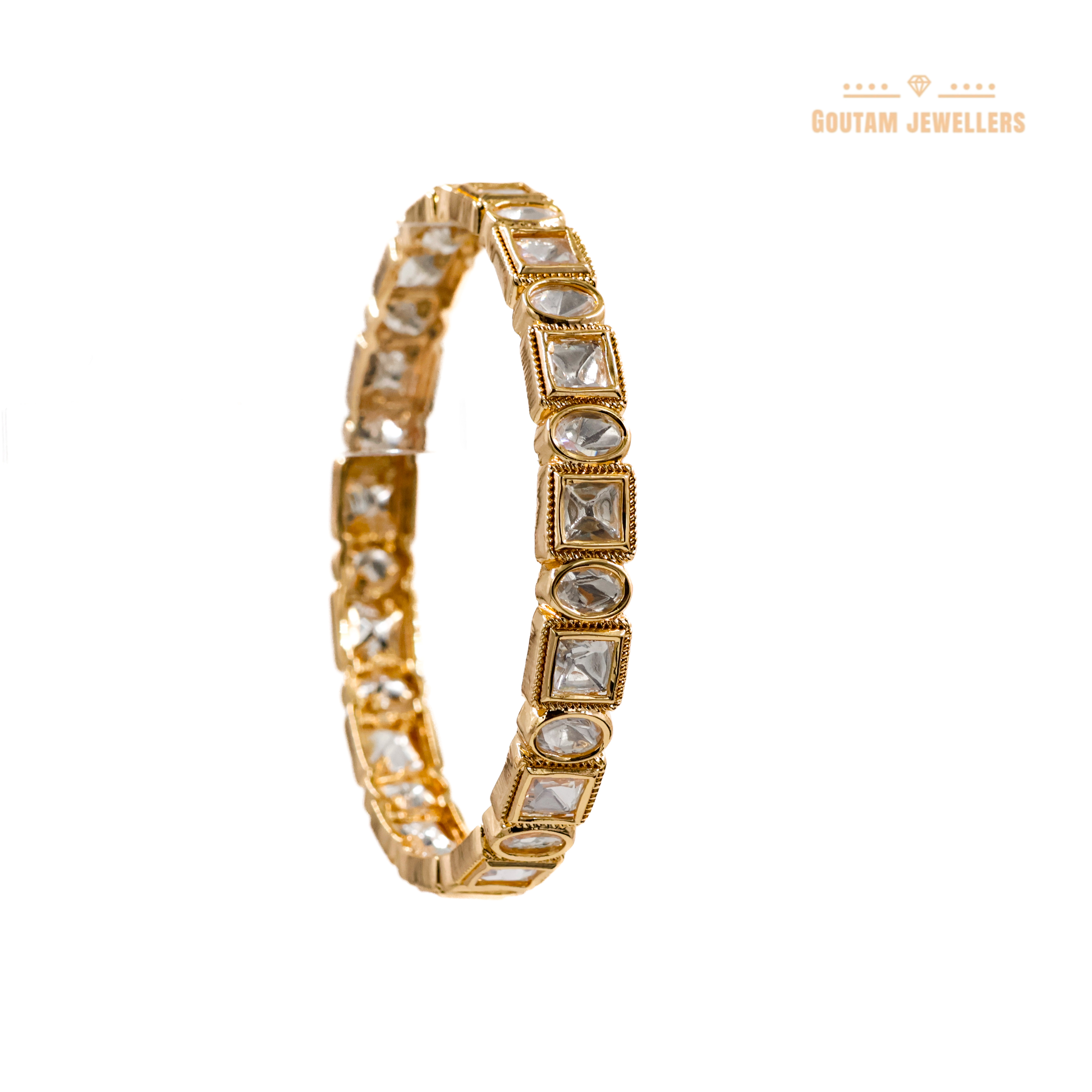 Goutam Jewellers By Ashok Rathod - Designer 4 pc Polki Bangles