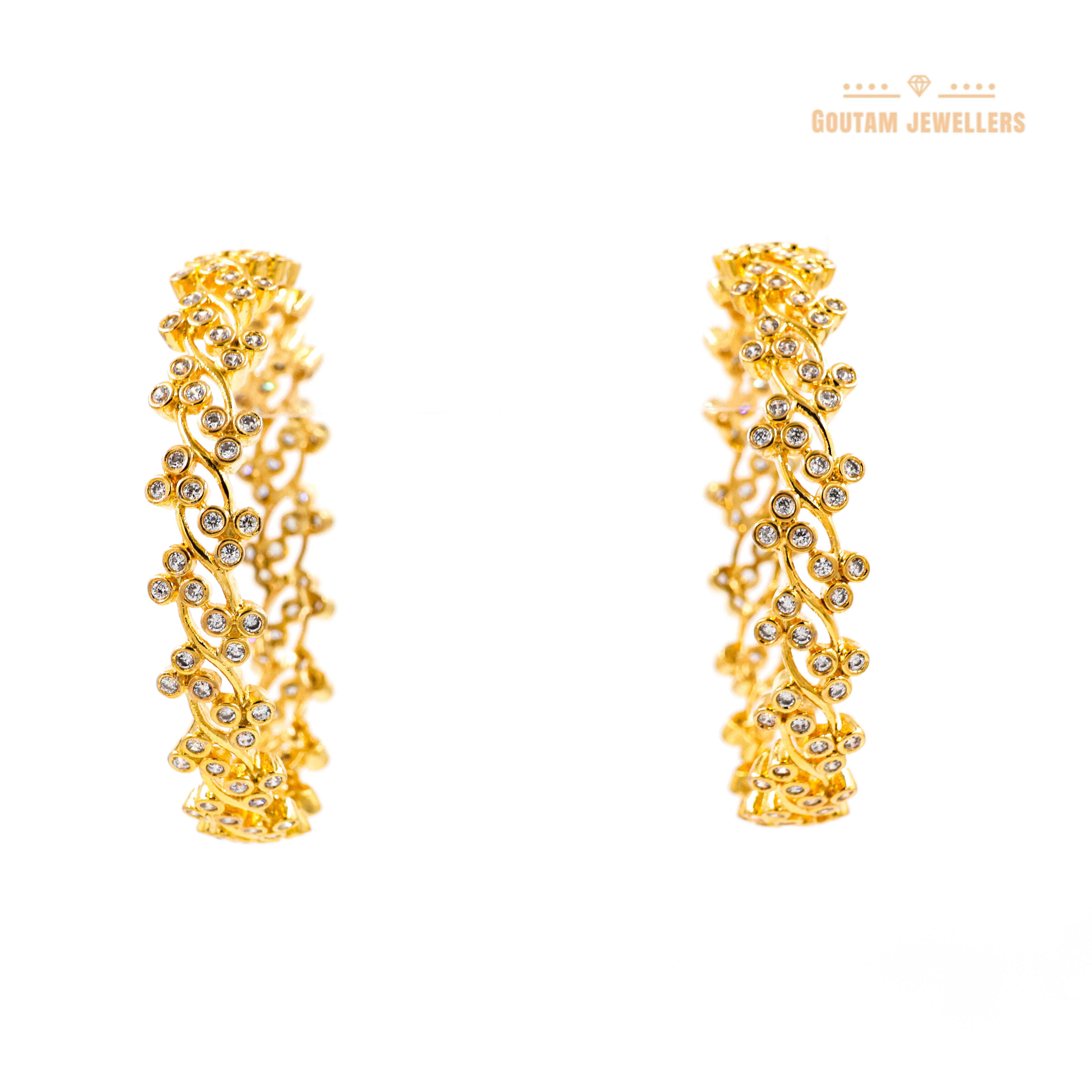 Goutam Jewellers By Ashok Rathod - American Diamond Gold Polish Bangles