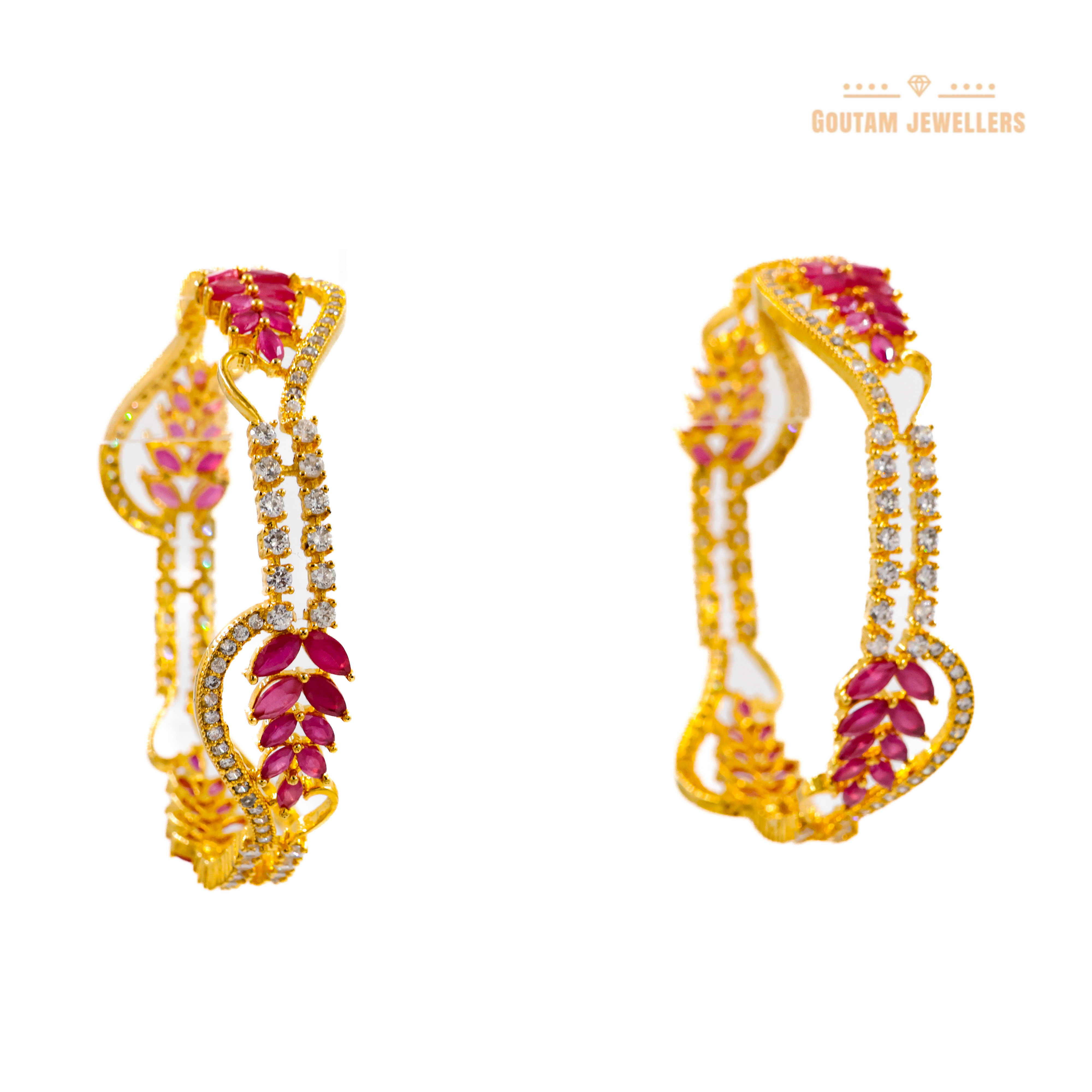 Goutam Jewellers By Ashok Rathod - Designer American Diamond Bangles