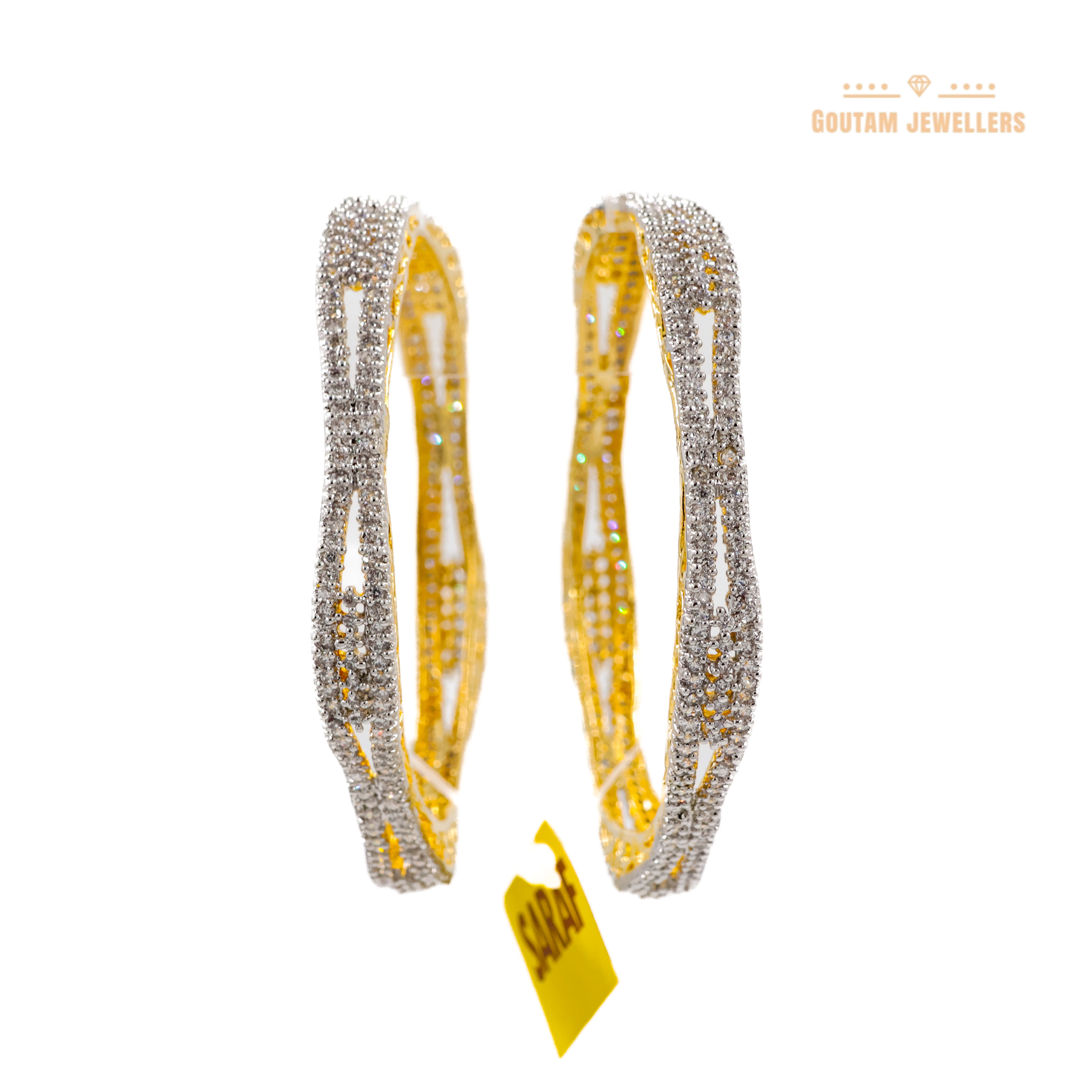 Goutam Jewellers By Ashok Rathod - Designer American Diamond Stones Bangles