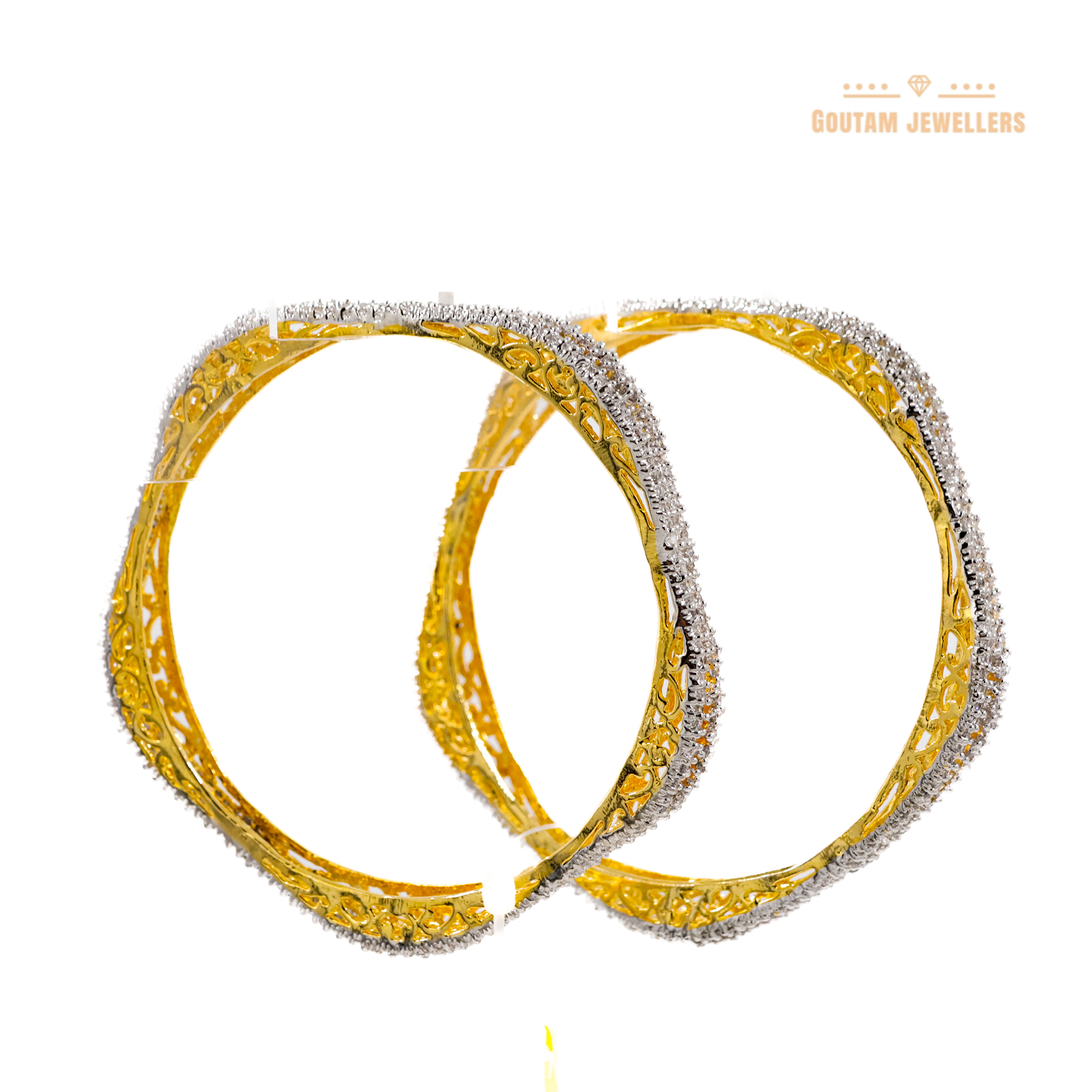 Goutam Jewellers By Ashok Rathod - Designer American Diamond Stones Bangles