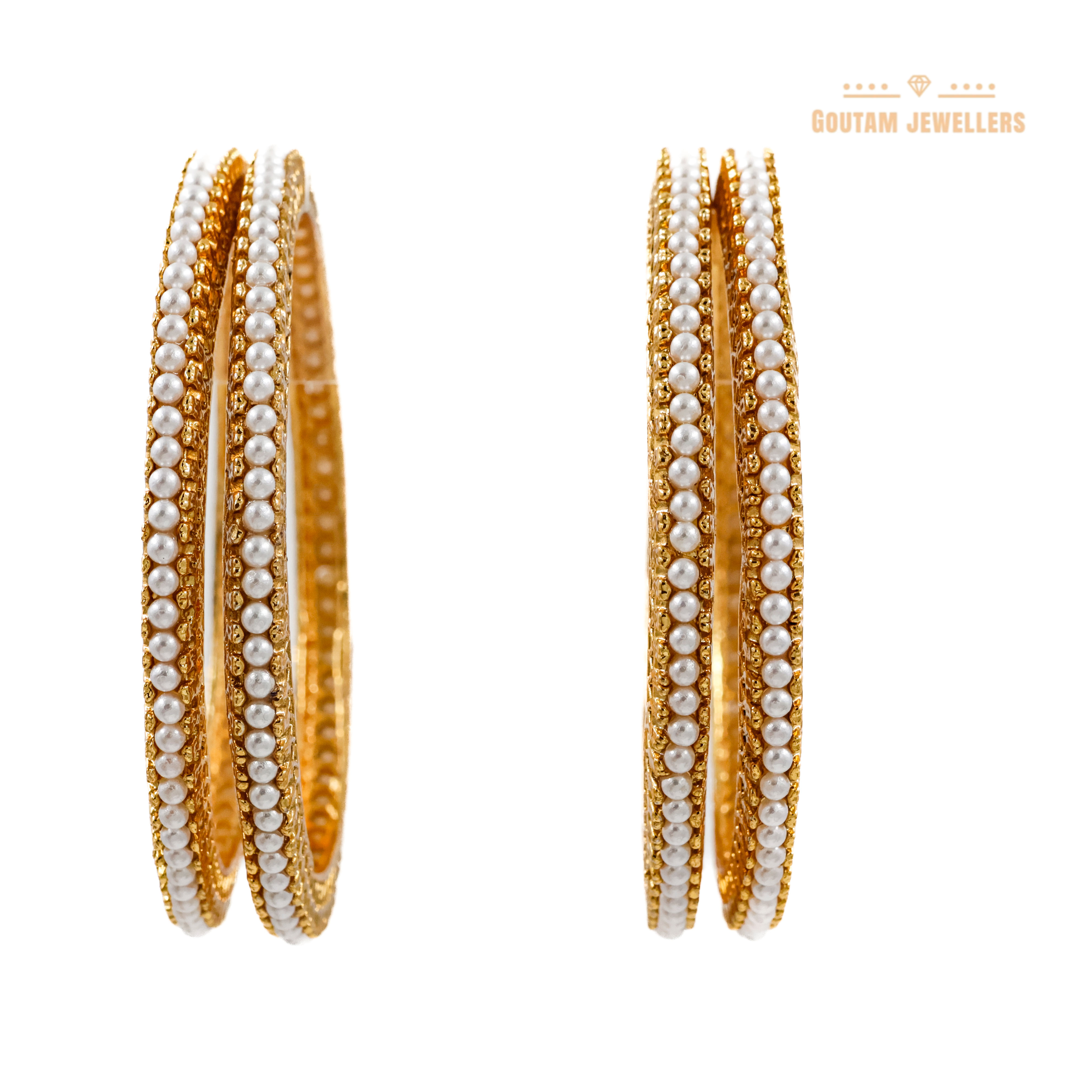 Goutam Jewellers By Ashok Rathod - Regular 4pc Moti Bangles