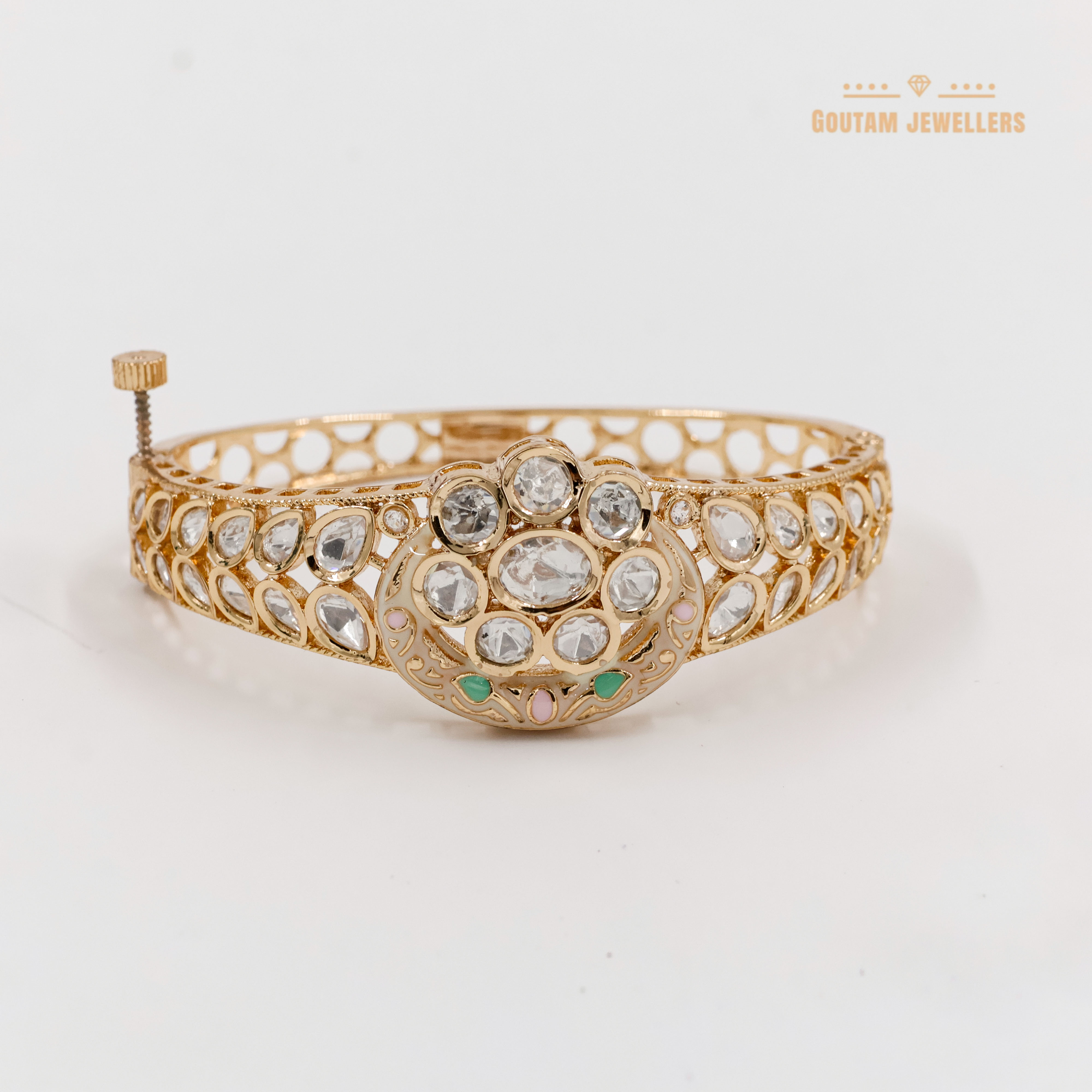 Goutam Jewellers By Ashok Rathod - Designer Polki Kundan Kada