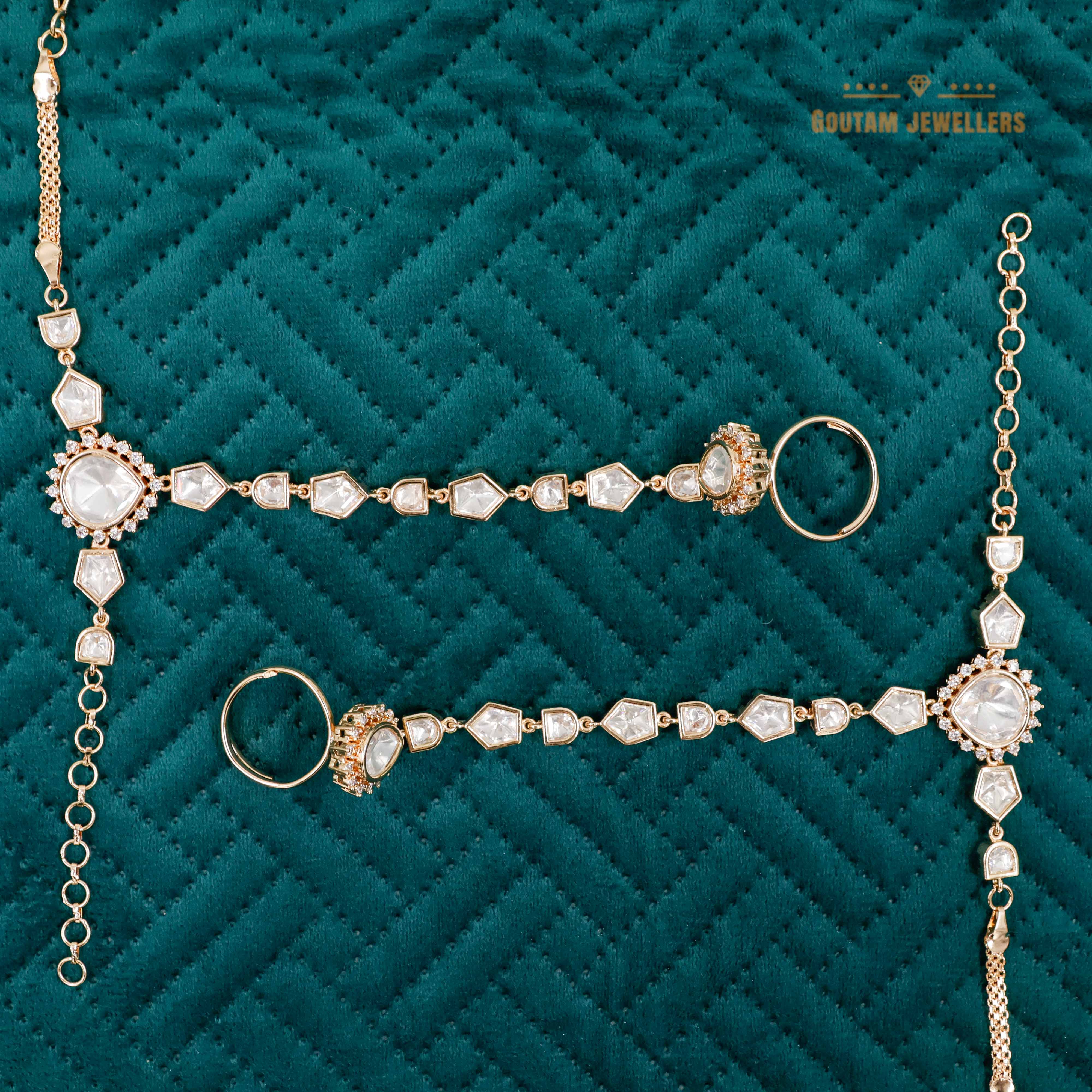 Goutam Jewellers By Ashok Rathod - Designer Polki Kundan Hathphool