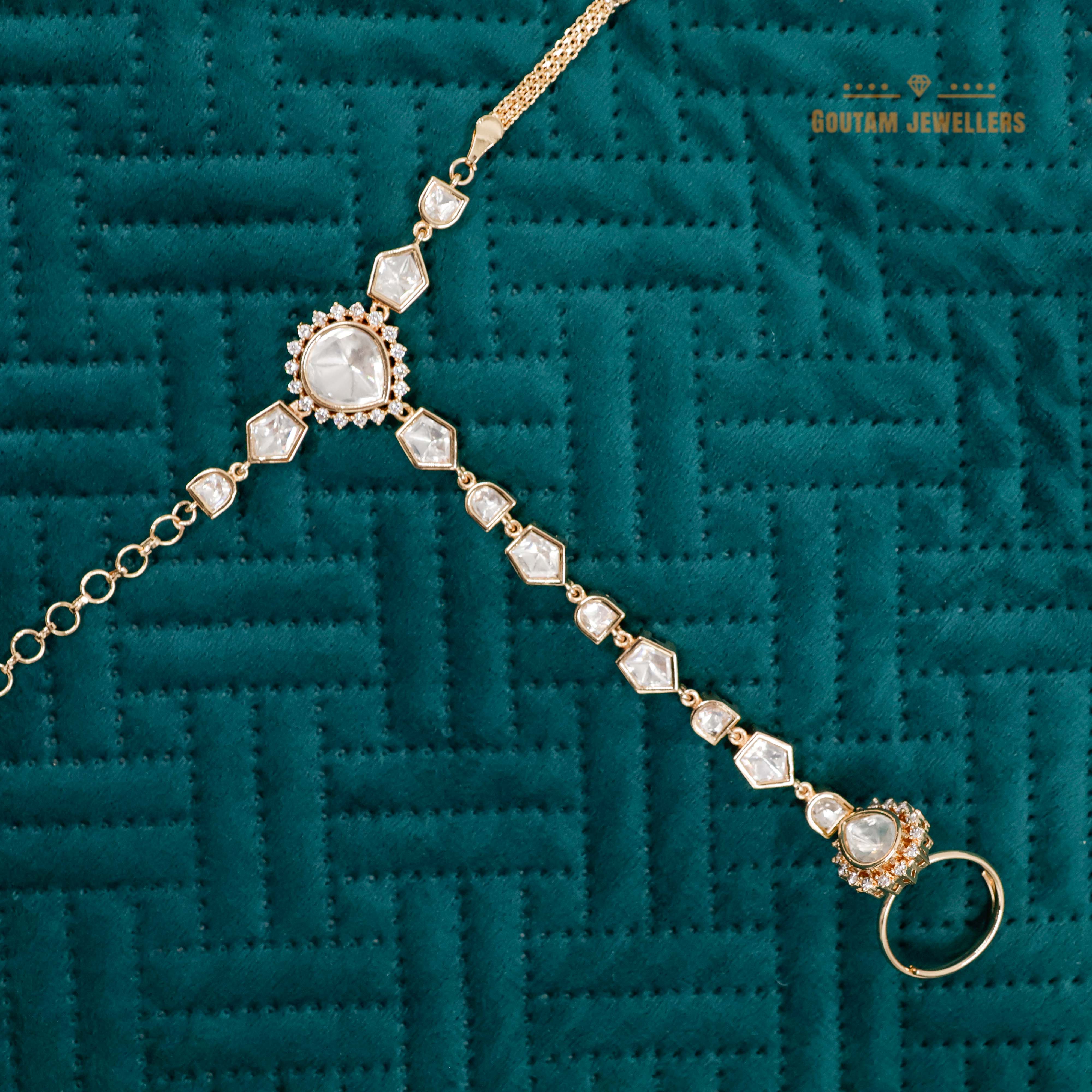 Goutam Jewellers By Ashok Rathod - Designer Polki Kundan Hathphool