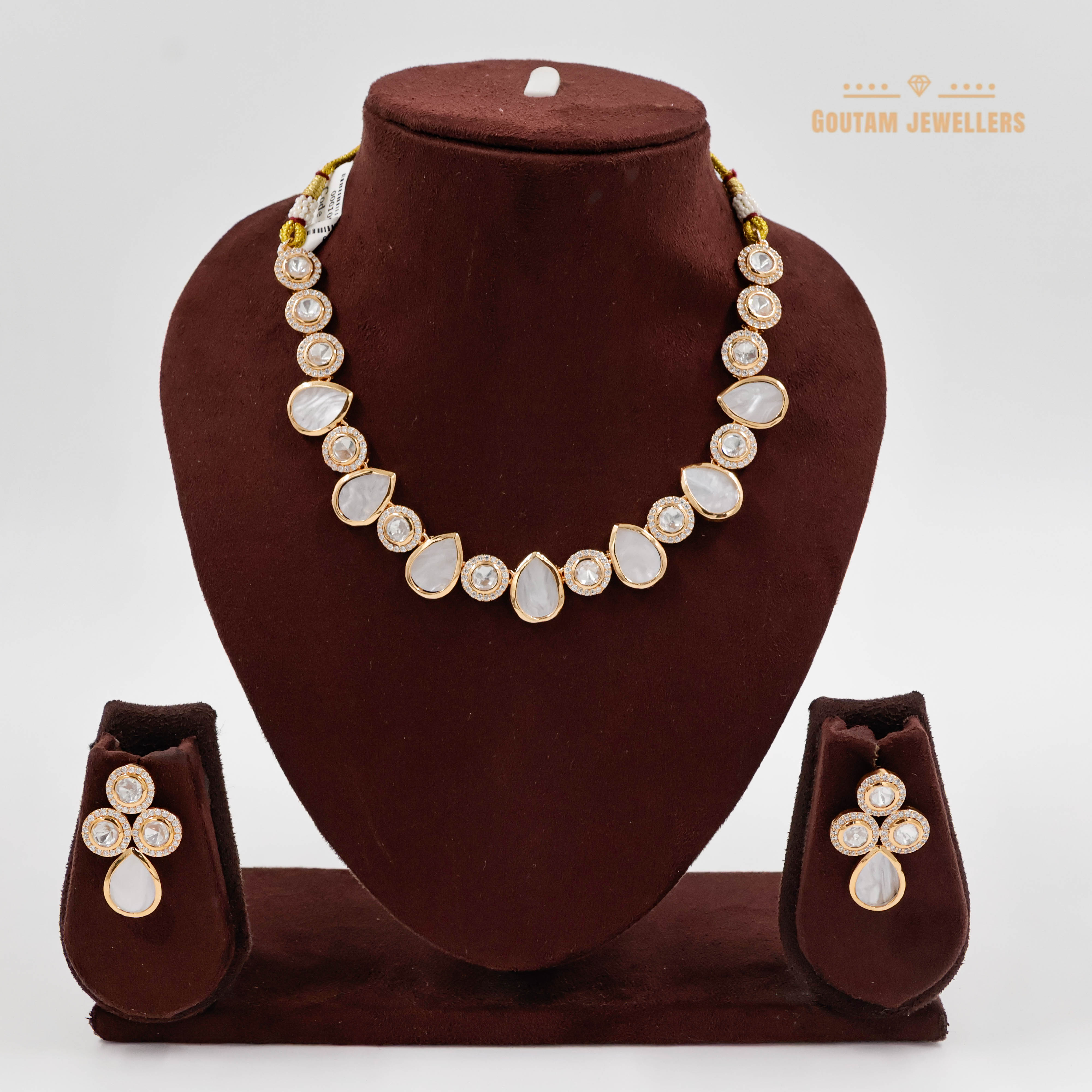 Goutam Jewellers By Ashok Rathod - Elegant M.O.P Polki Kundan Set