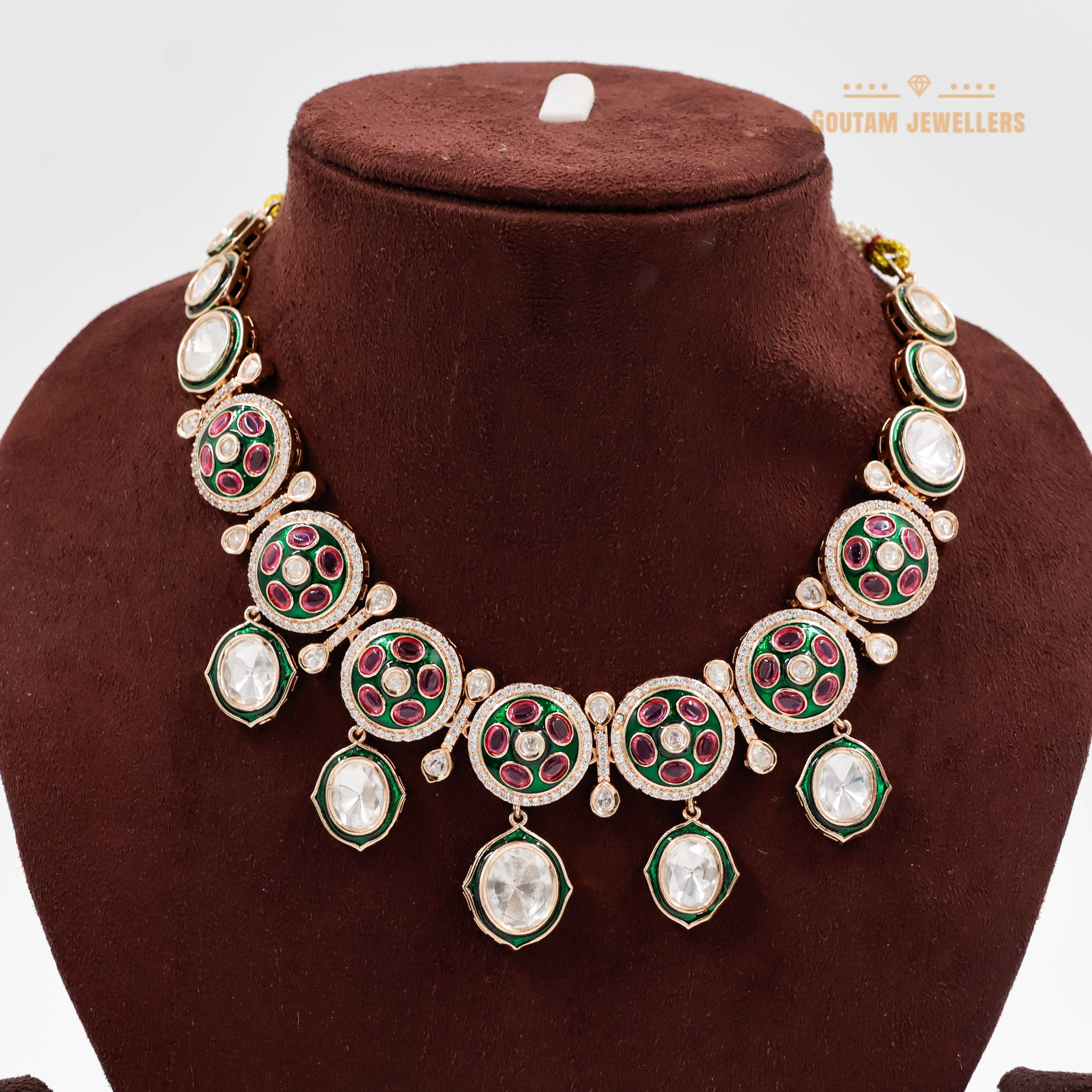 Goutam Jewellers By Ashok Rathod - kKyara Design Moissanite Kundan Set