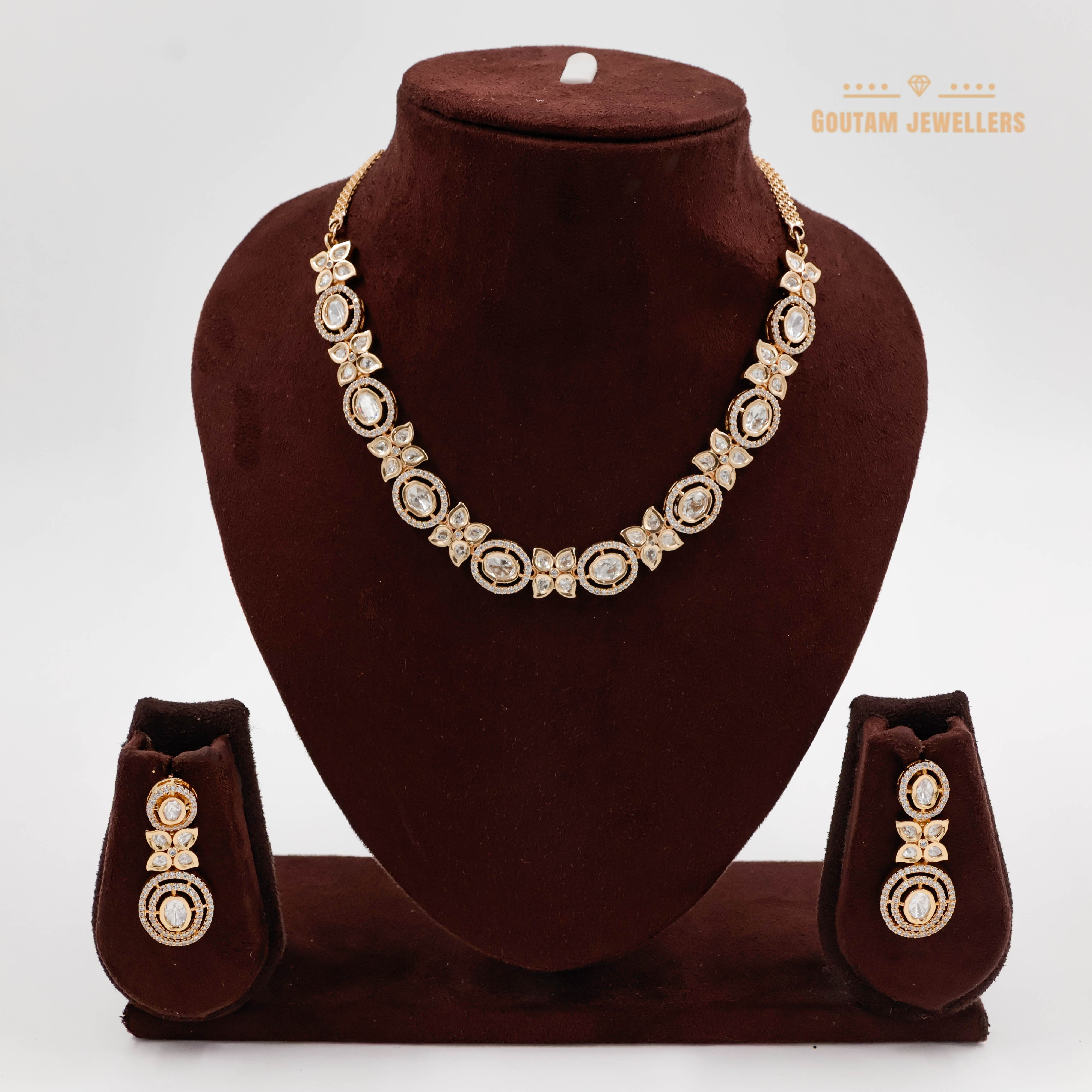 Goutam Jewellers By Ashok Rathod - Designer Polki Kundan Set