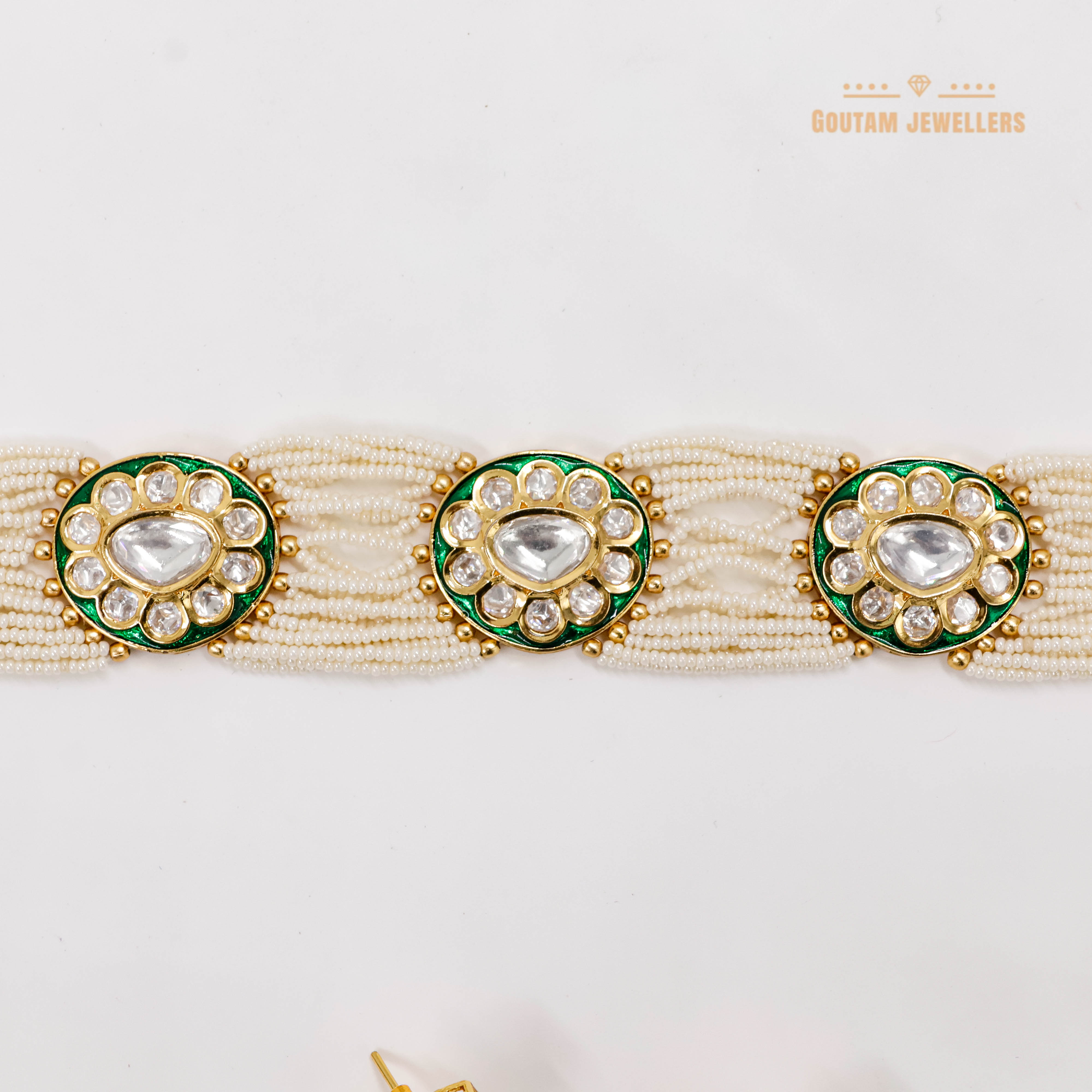 Goutam Jewellers By Ashok Rathod - Designer Polki Kundan Choker Set