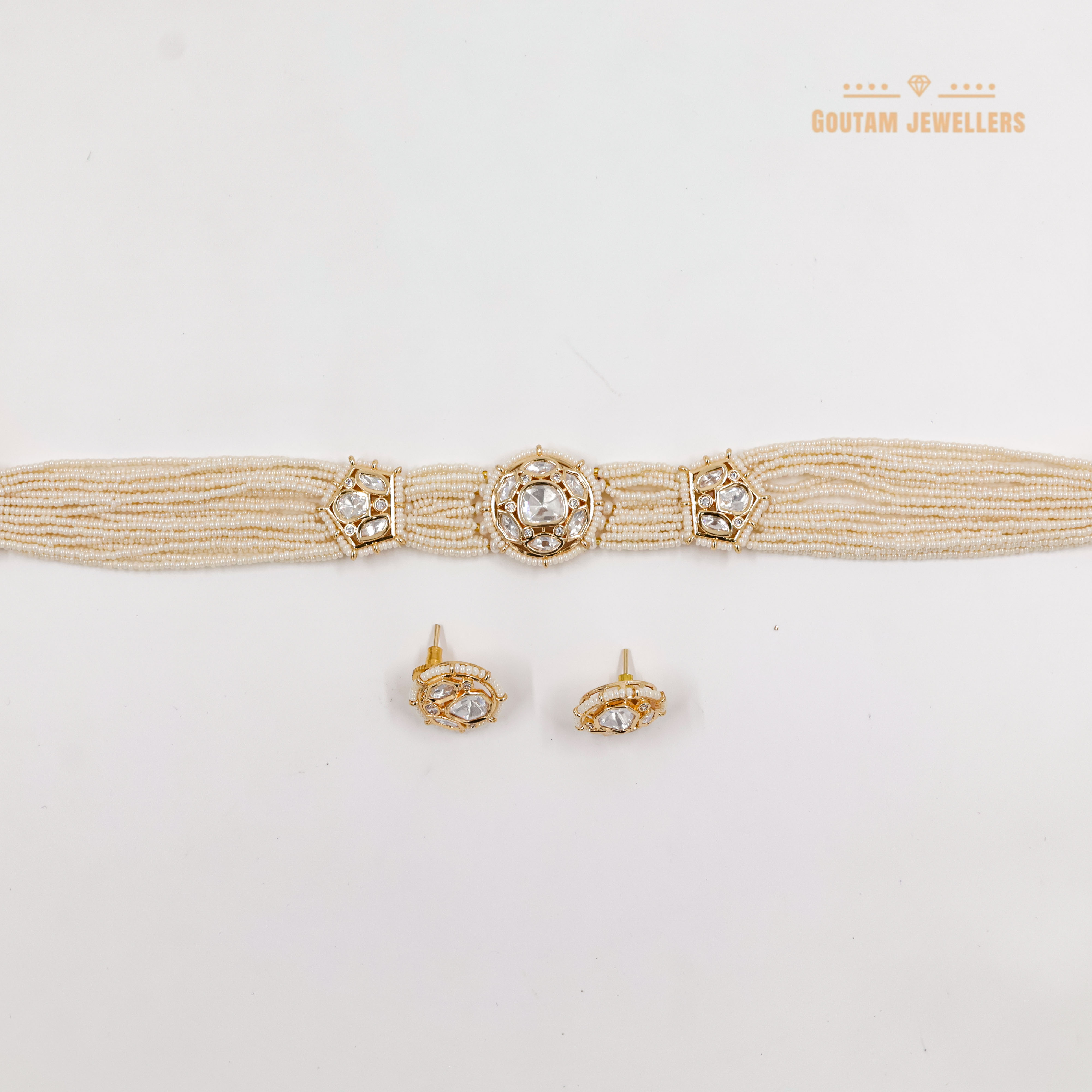 Goutam Jewellers By Ashok Rathod - Polki Kundan Choker Set