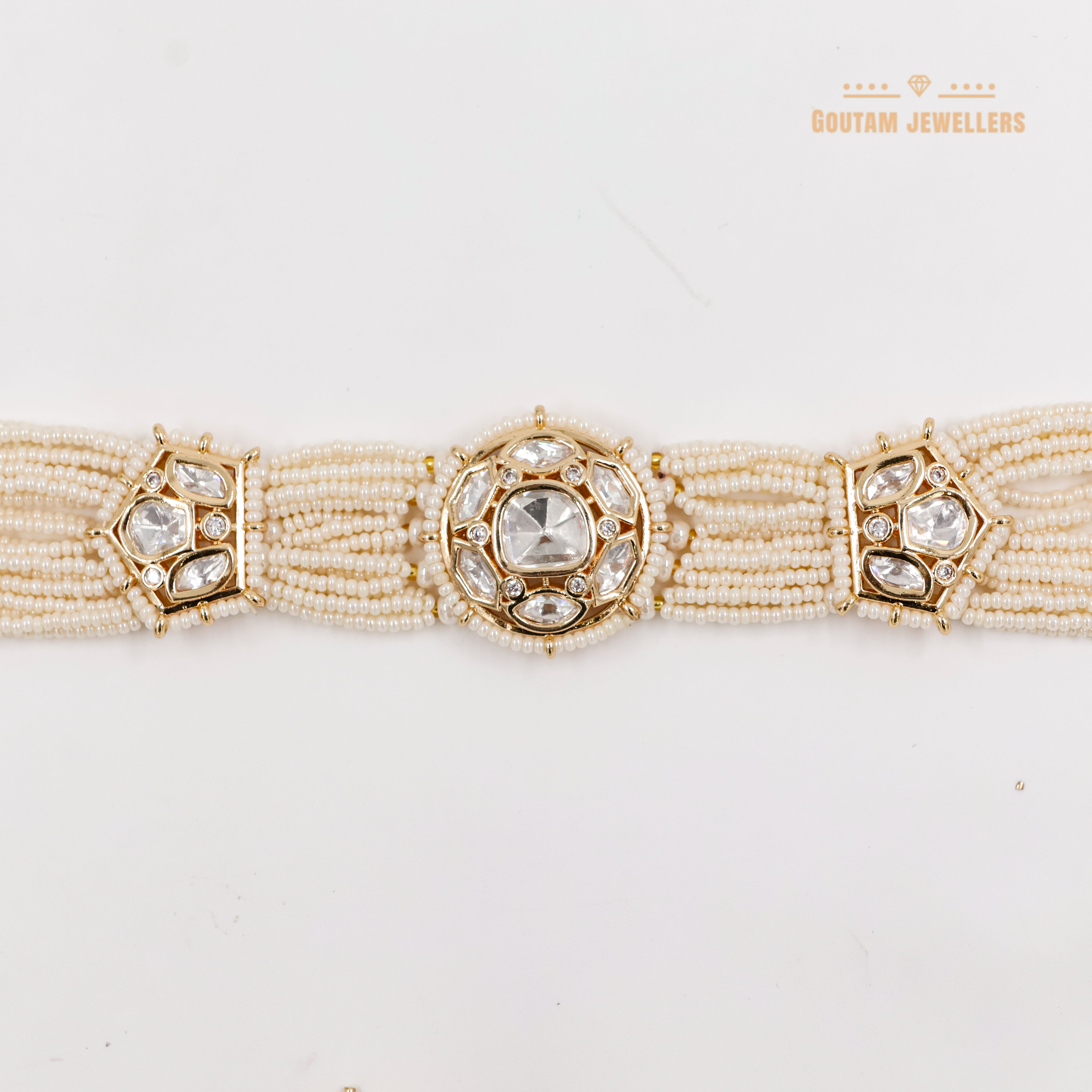 Goutam Jewellers By Ashok Rathod - Polki Kundan Choker Set