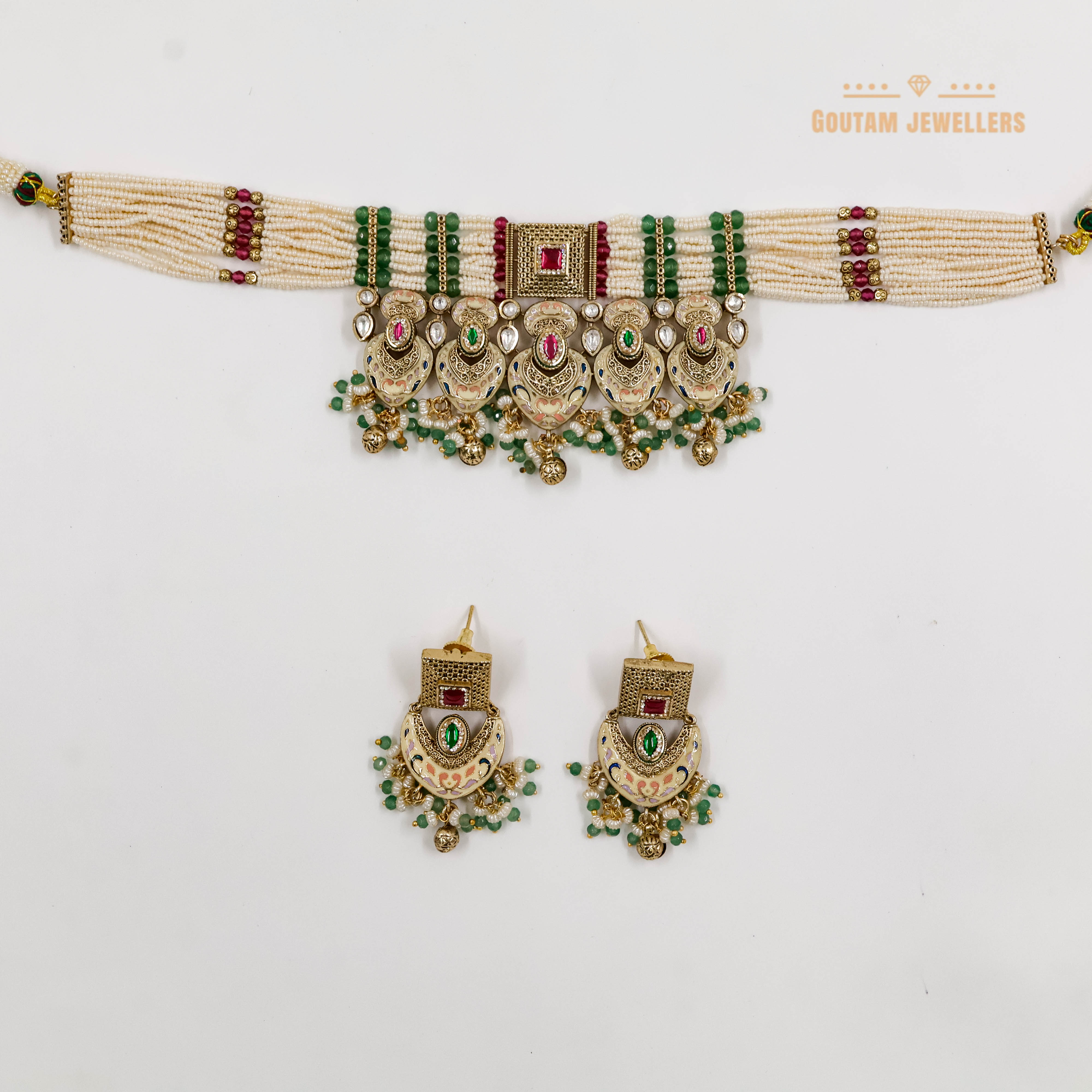 Goutam Jewellers By Ashok Rathod - Designer Kundan Choker Set