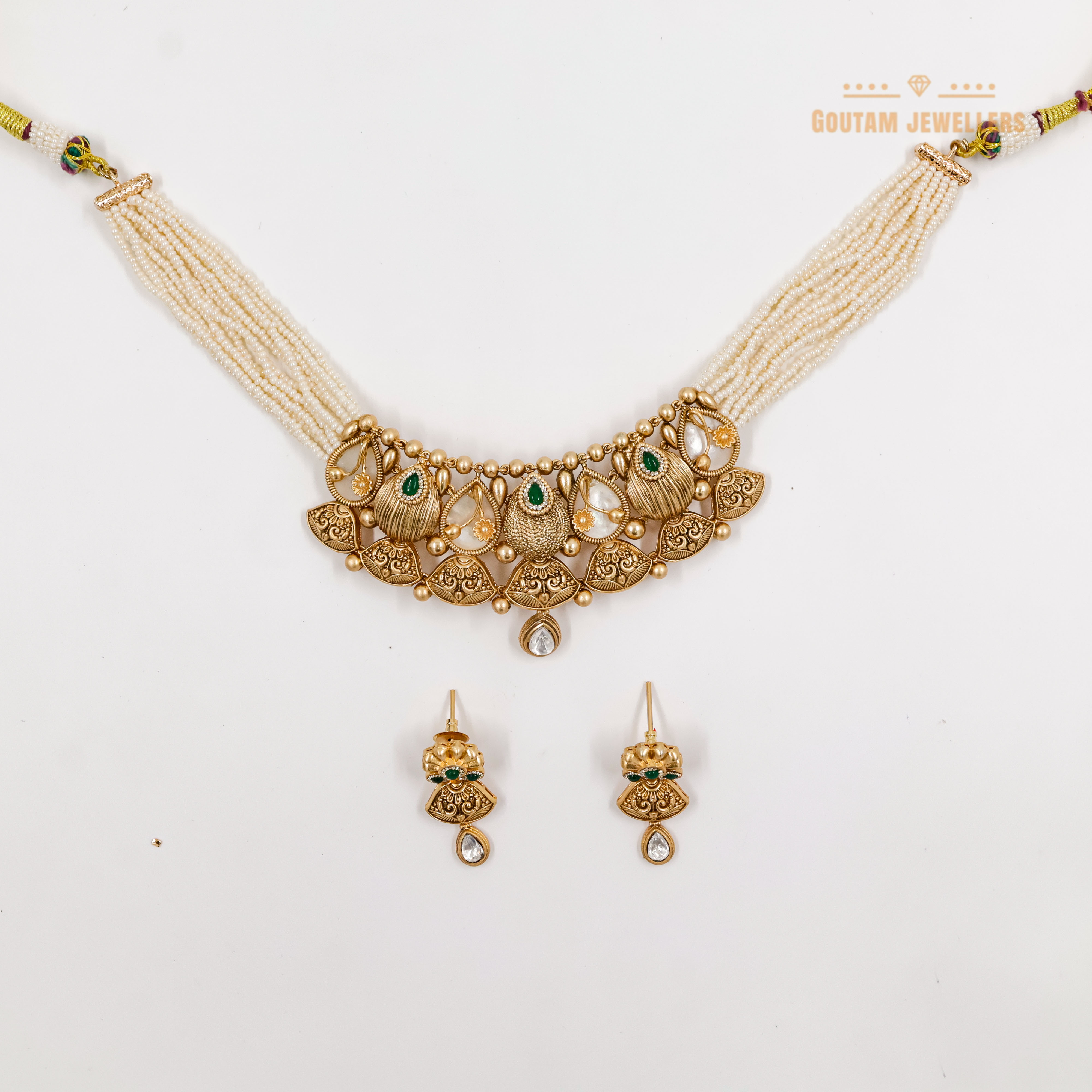 Goutam Jewellers By Ashok Rathod - Antique M.O.P Choker Set