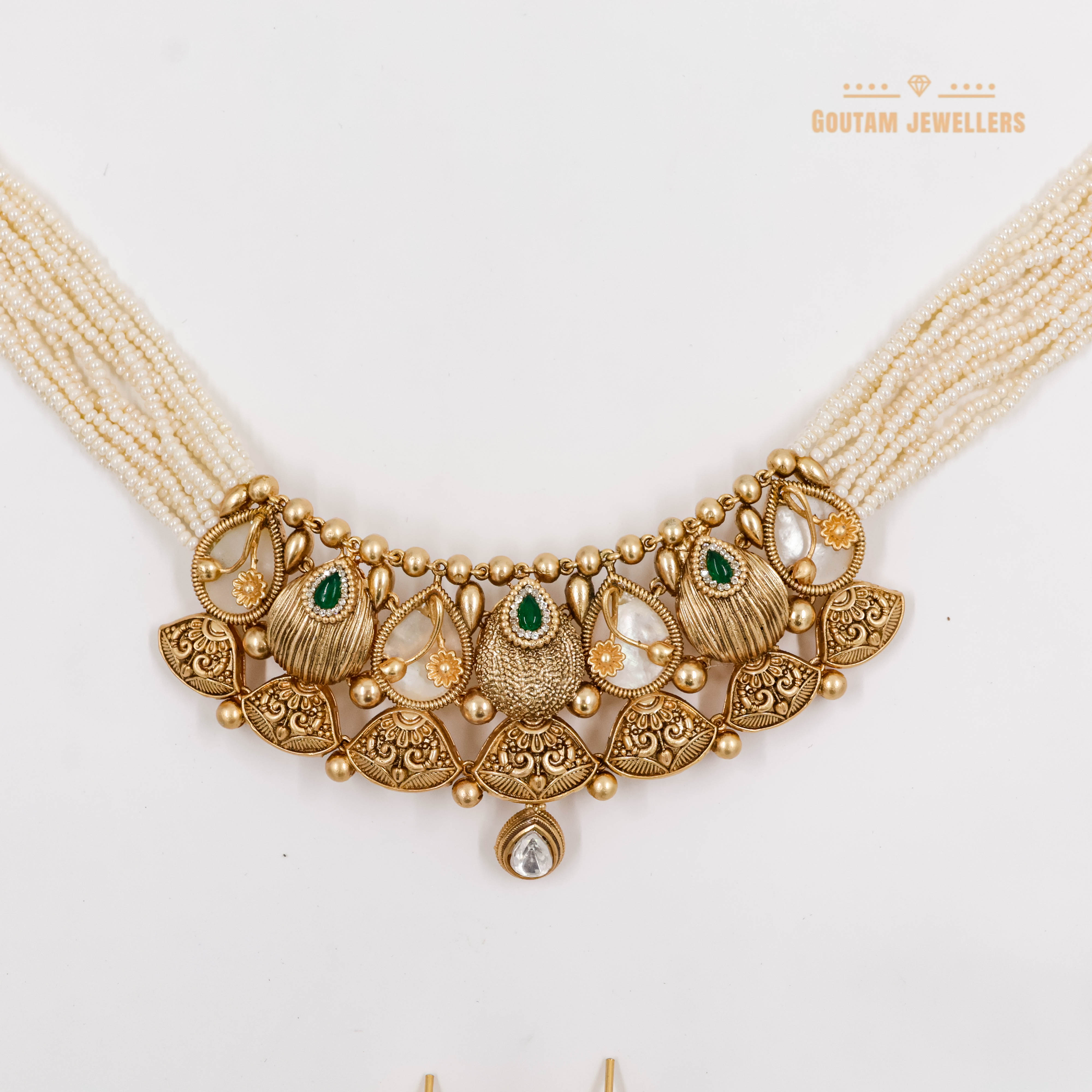 Goutam Jewellers By Ashok Rathod - Antique M.O.P Choker Set
