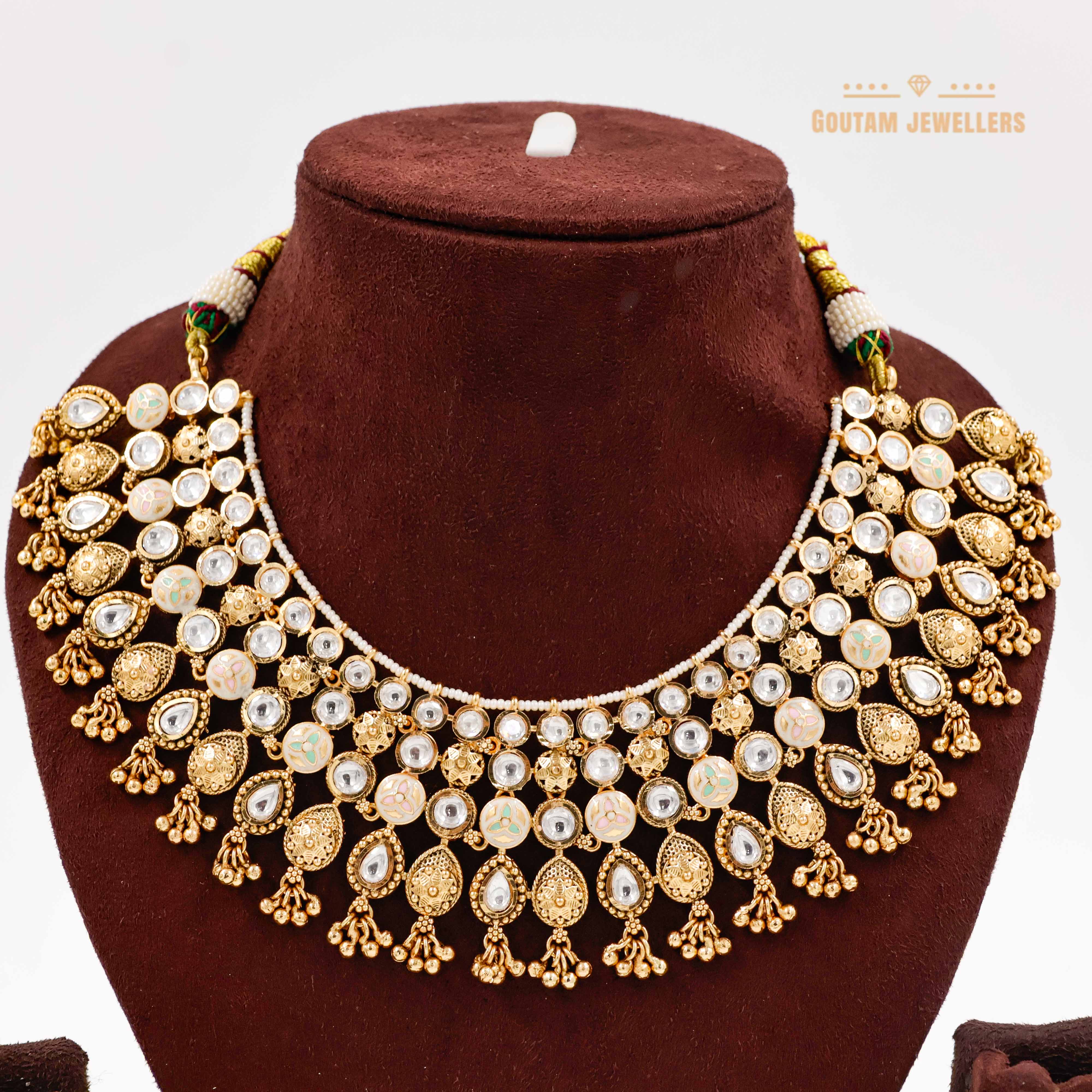 Goutam Jewellers By Ashok Rathod - Rajwadi Polki Kundan Set