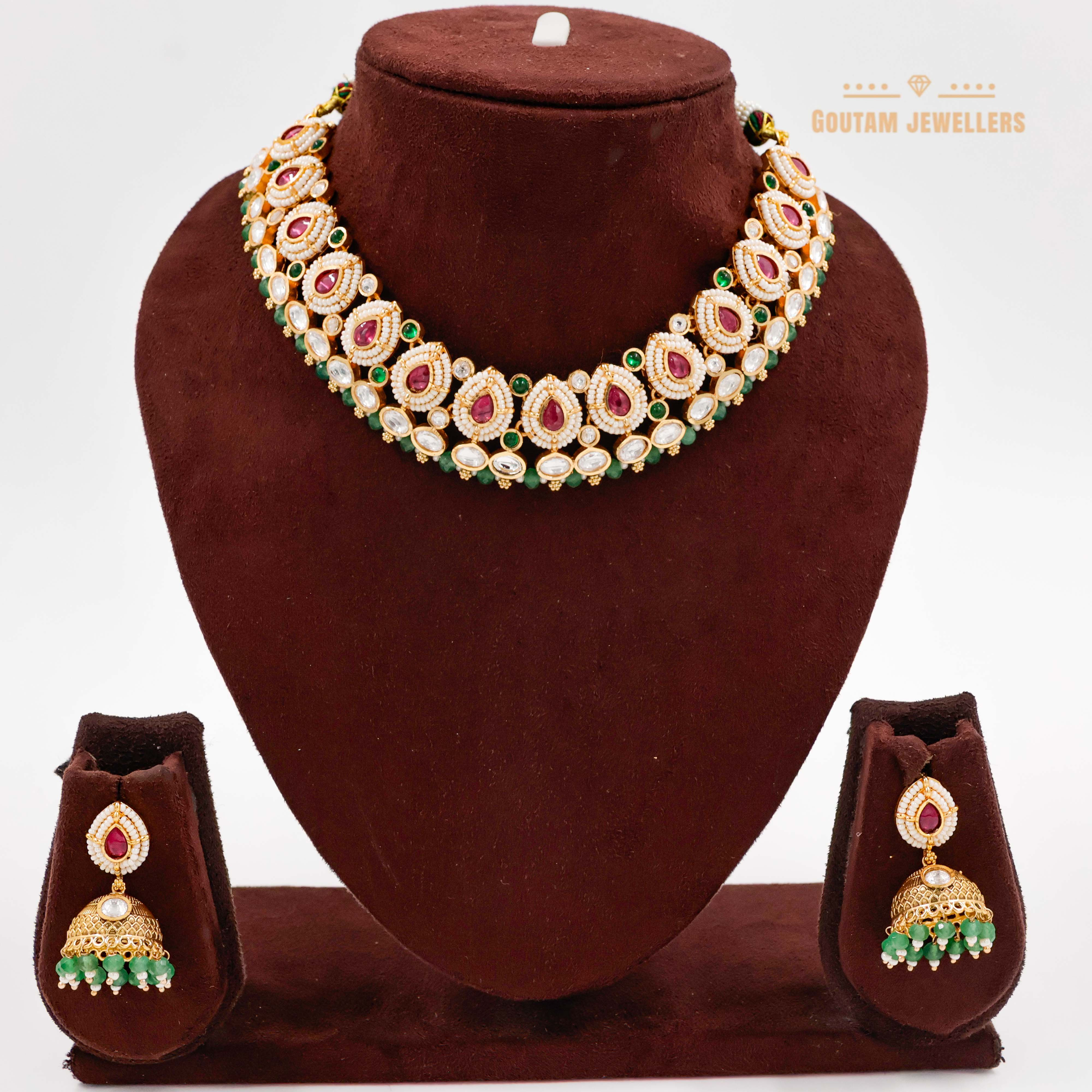 Goutam Jewellers By Ashok Rathod - Anu Polki Kundan Set