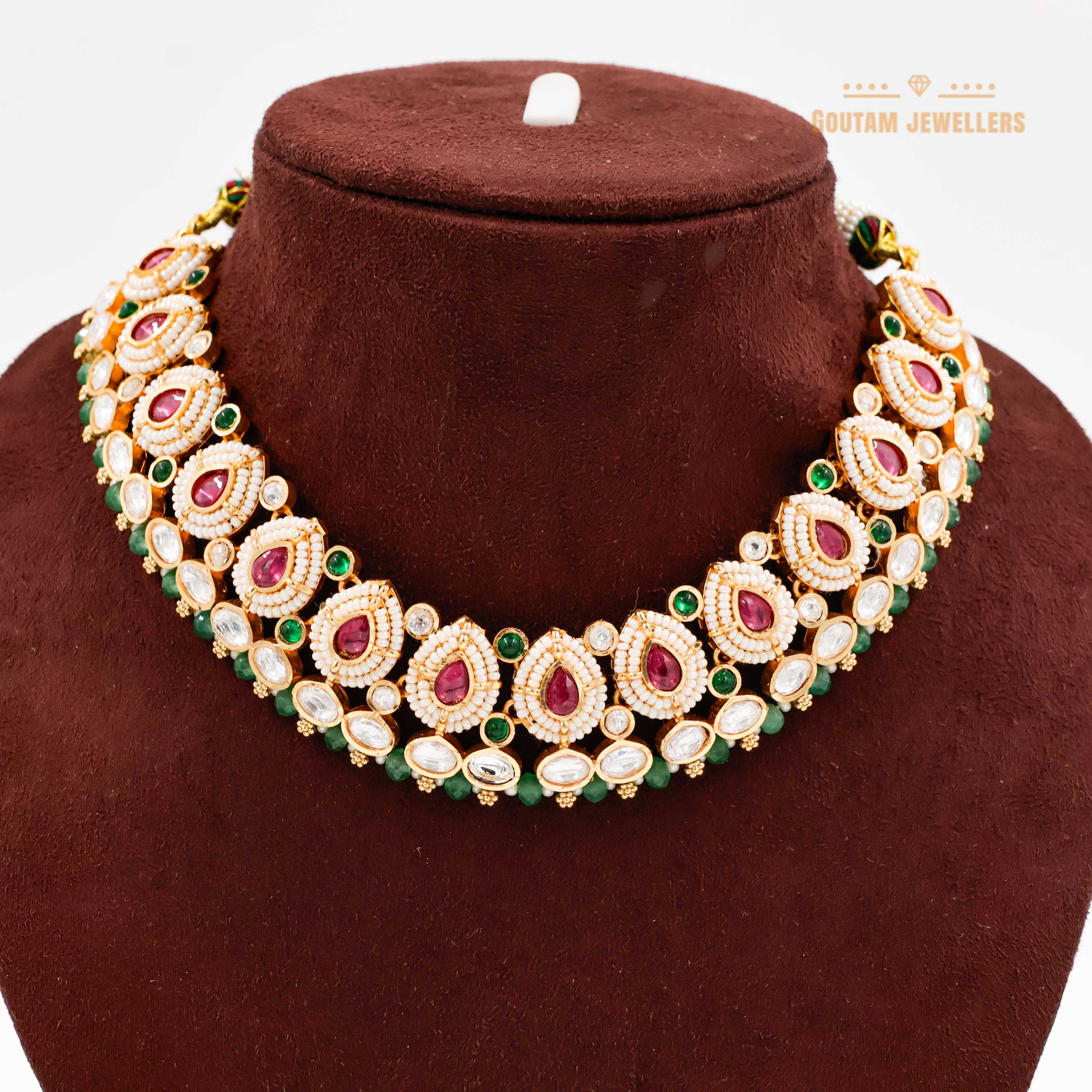 Goutam Jewellers By Ashok Rathod - Anu Polki Kundan Set