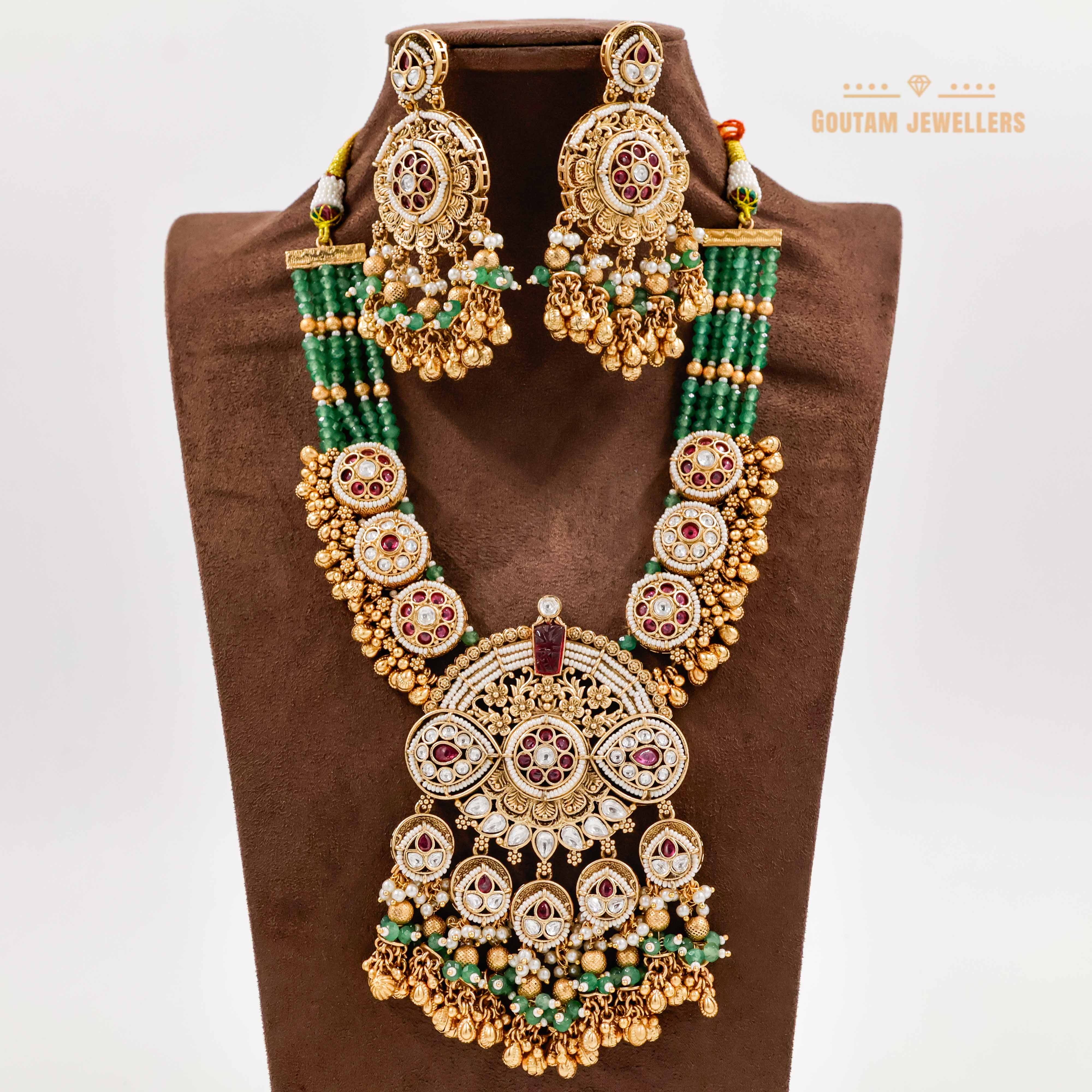 Goutam Jewellers By Ashok Rathod - Myra Antique Designer Set