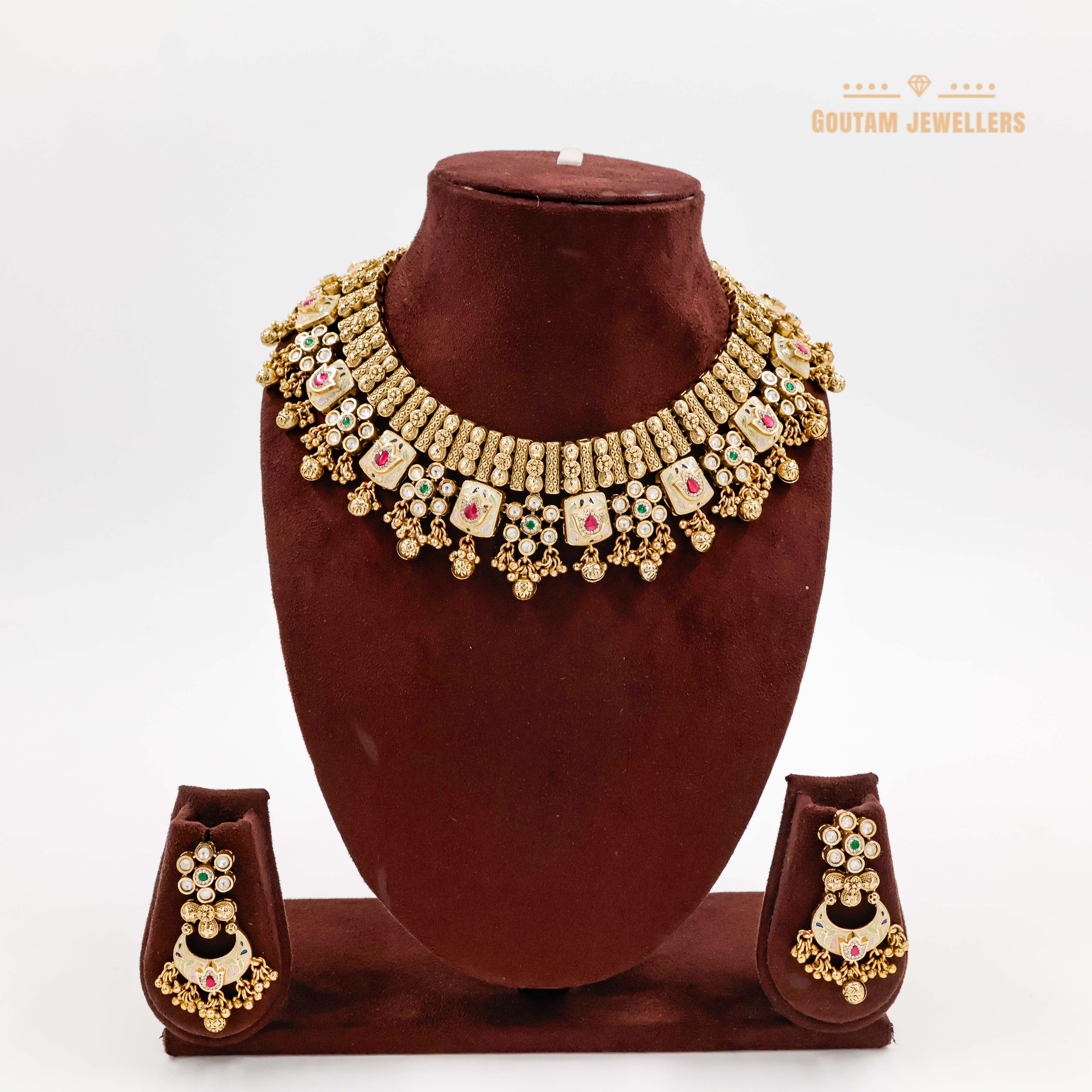 Goutam Jewellers By Ashok Rathod - Raani Antique Designer Set