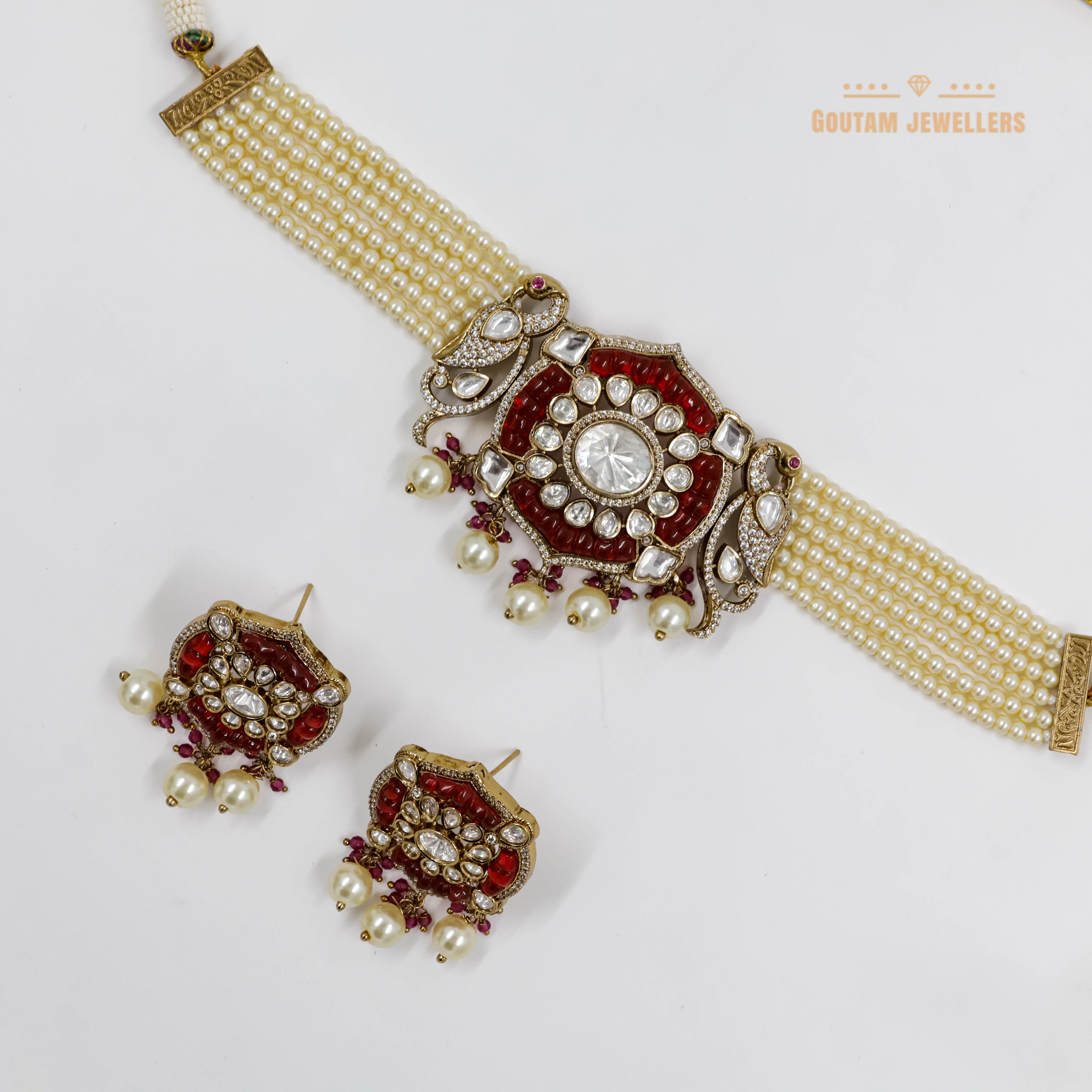 Goutam Jewellers By Ashok Rathod - Designer moissanite Choker Set
