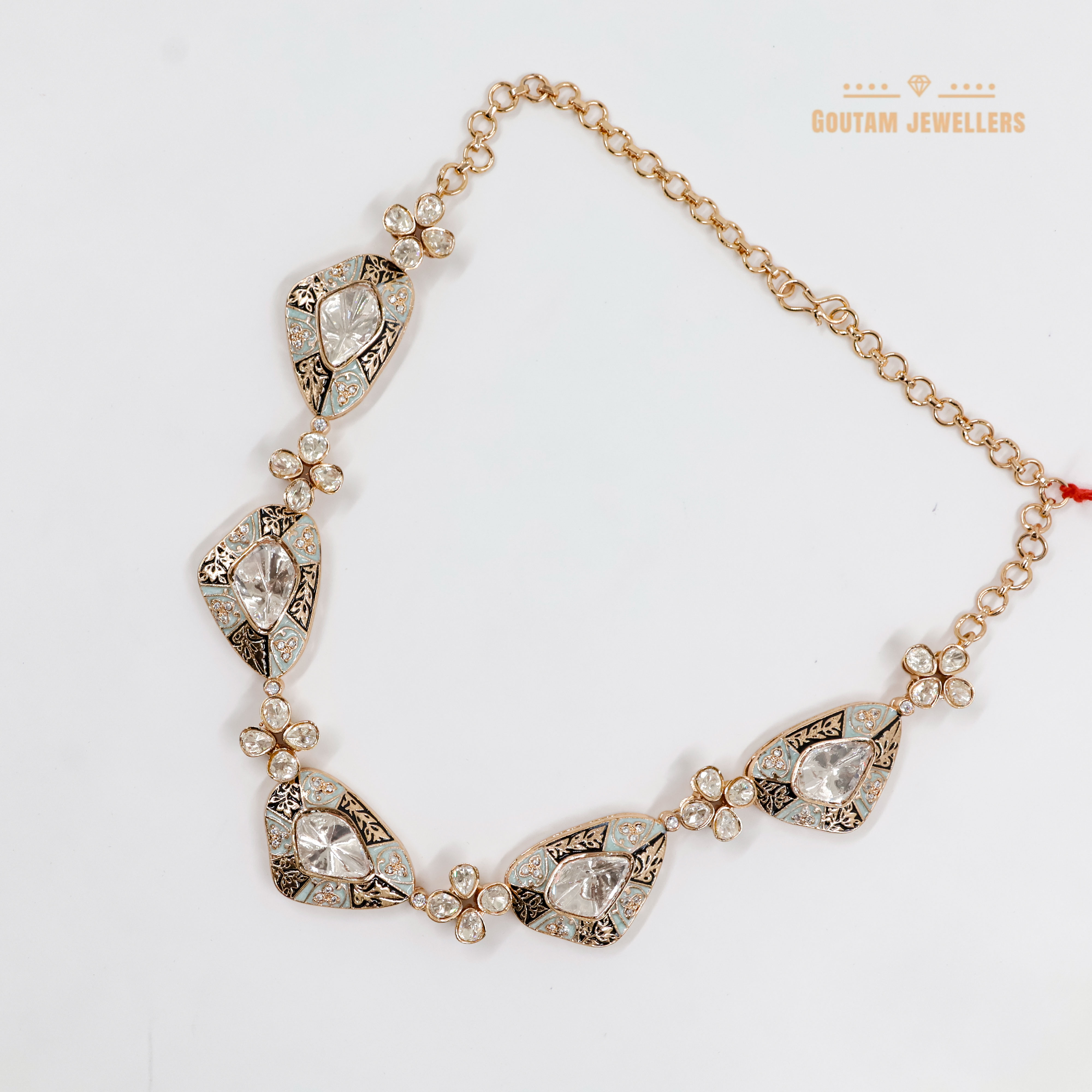 Goutam Jewellers By Ashok Rathod - English Color Designer moissanite Set