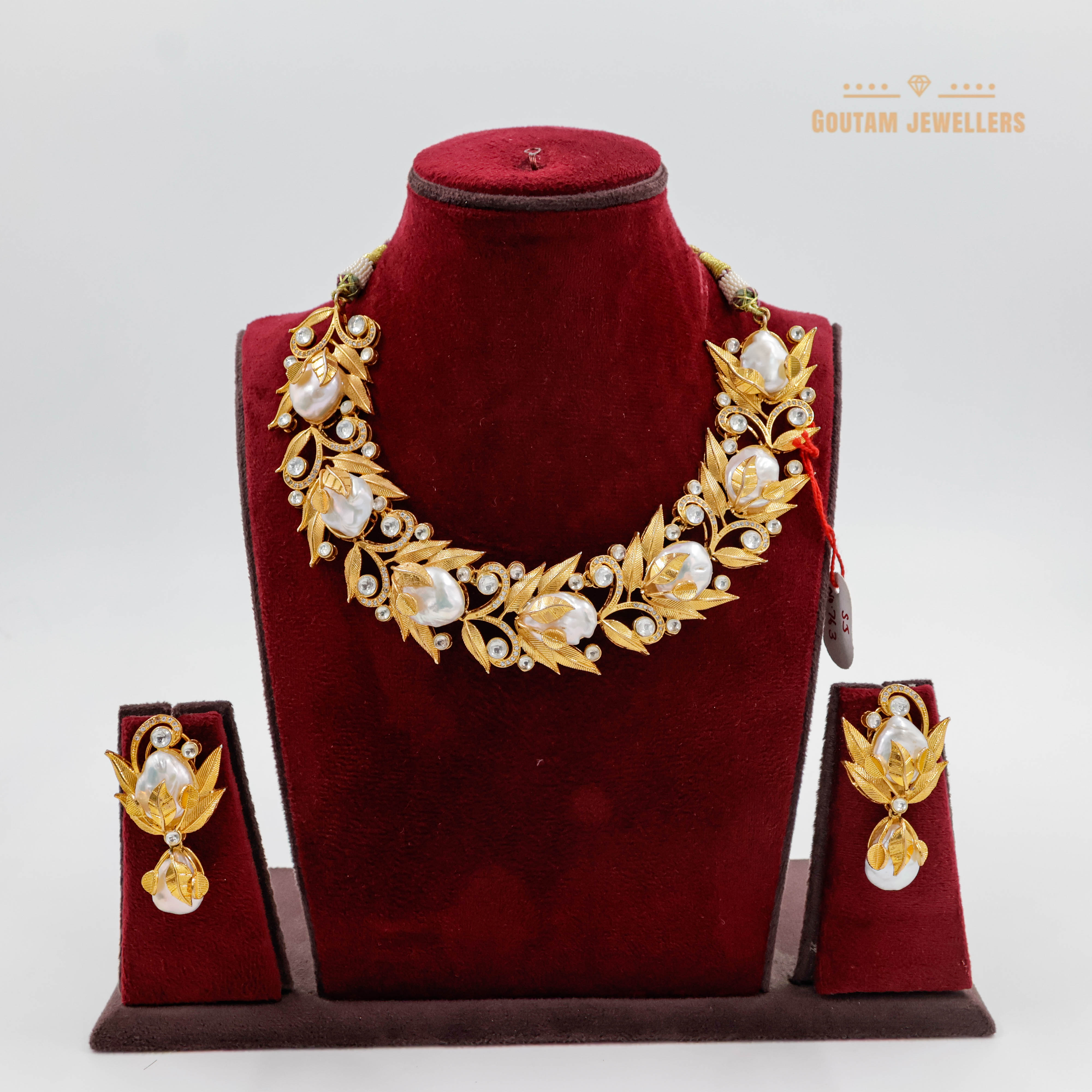 Goutam Jewellers By Ashok Rathod - Statement Pearl Necklace Set
