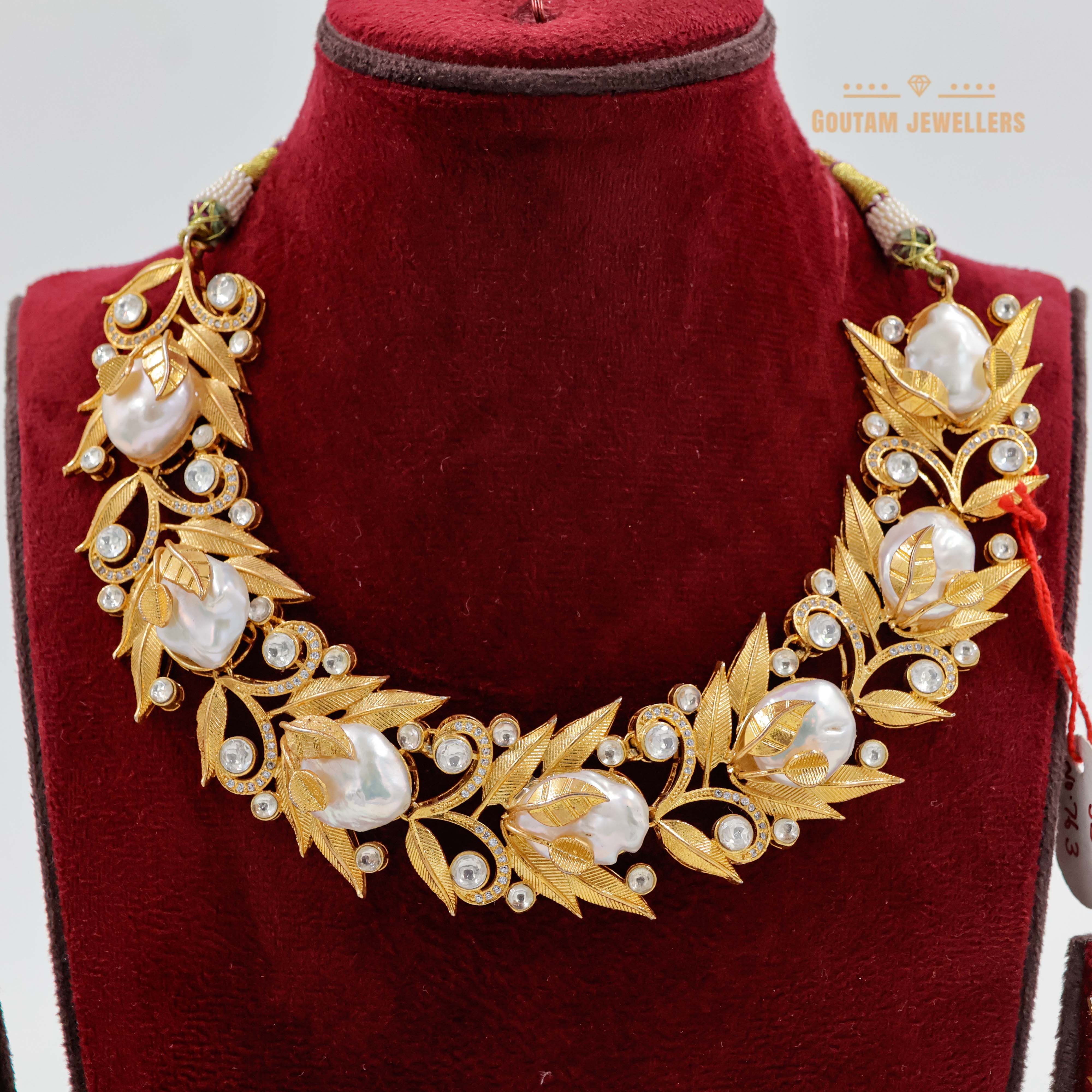 Goutam Jewellers By Ashok Rathod - Statement Pearl Necklace Set