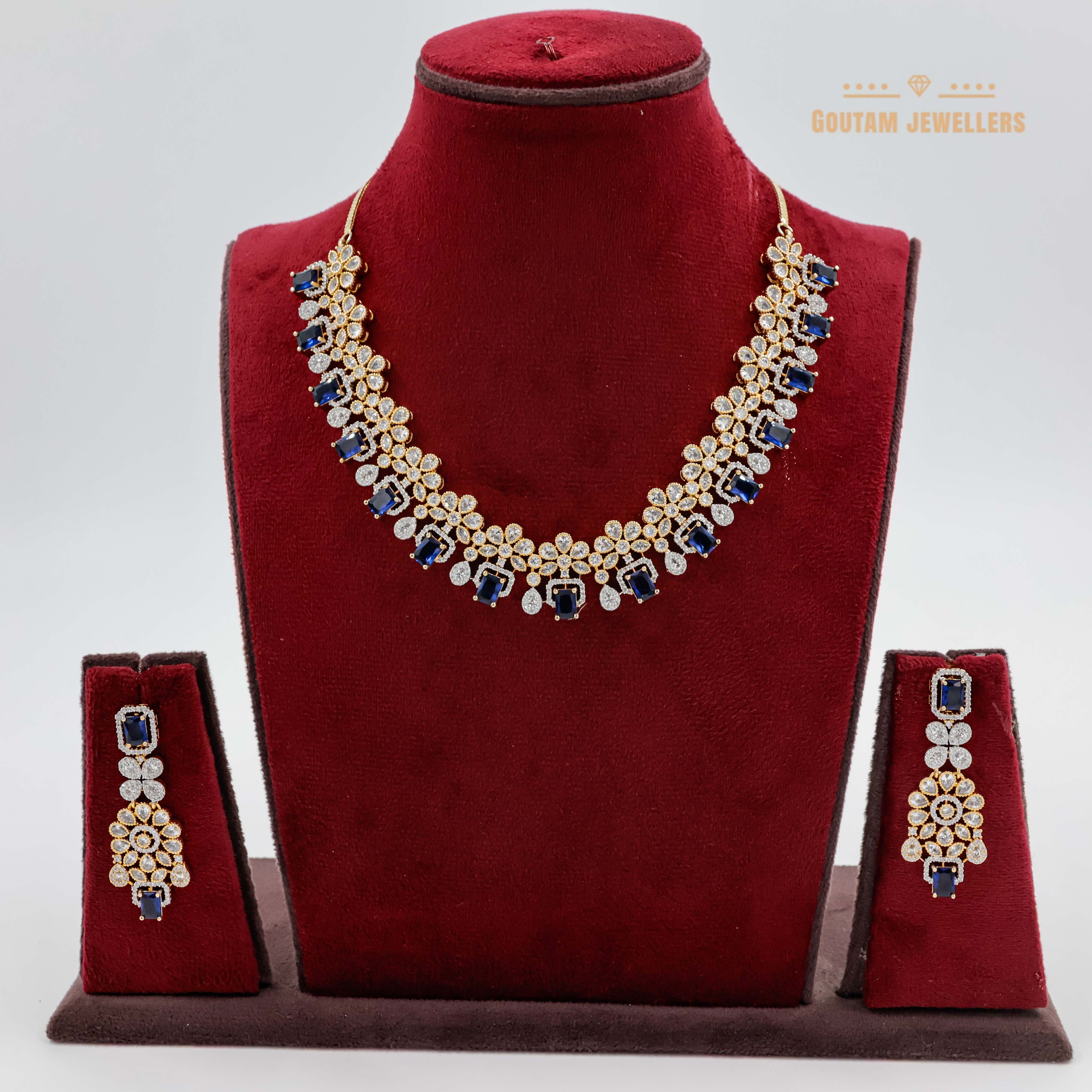 Goutam Jewellers By Ashok Rathod - Designer Cz Necklace Set