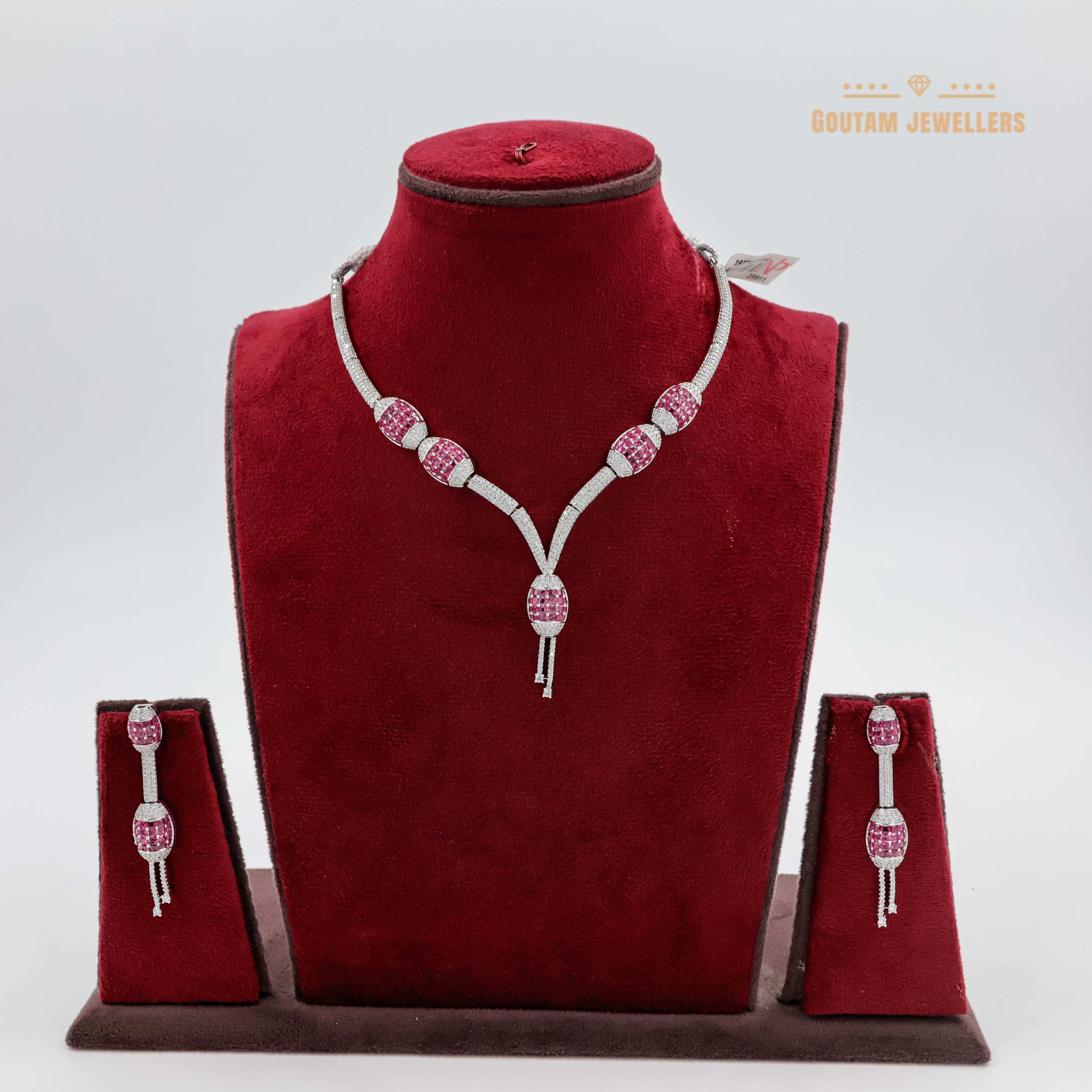 Goutam Jewellers By Ashok Rathod - Designer CZ Necklace Set