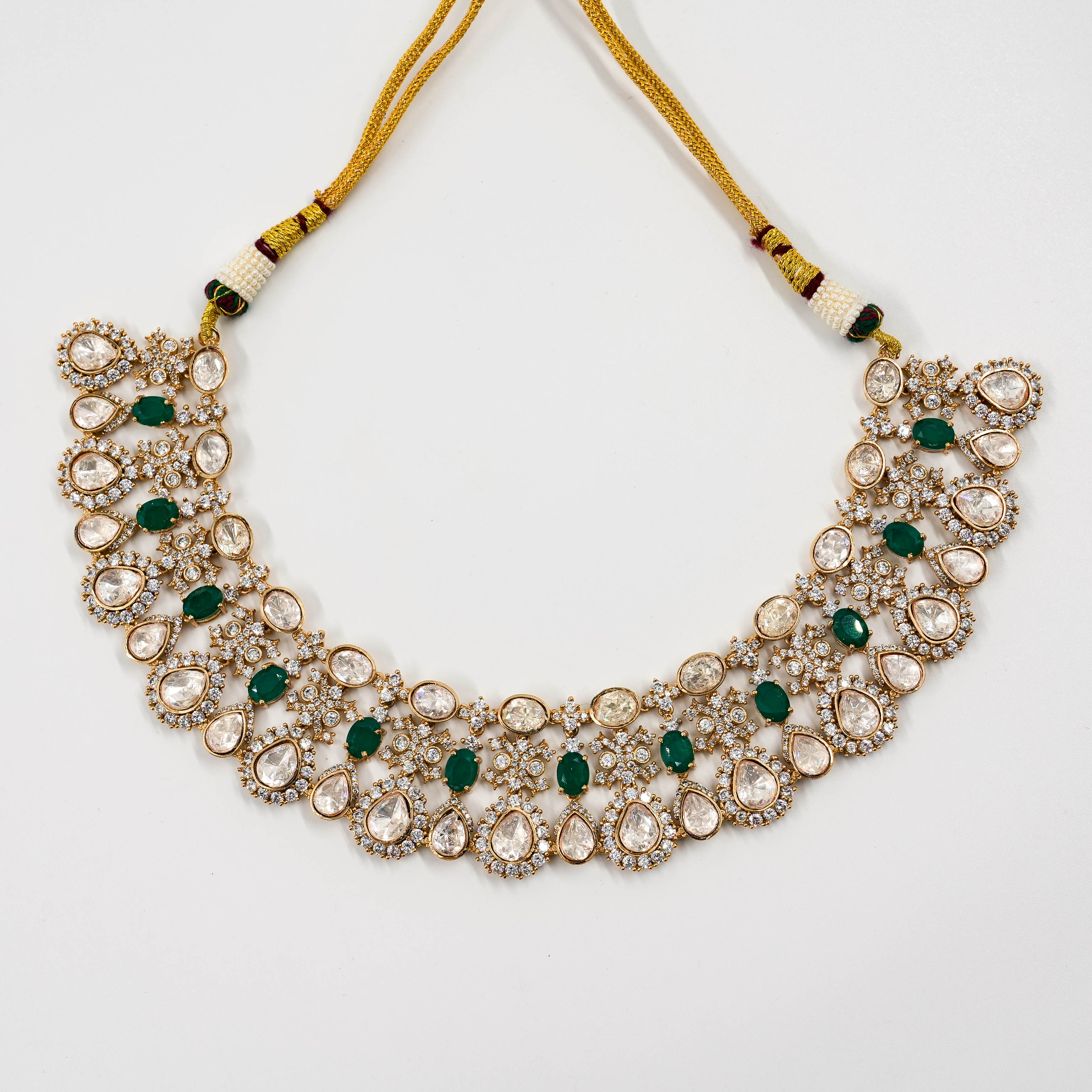 Kaarvi LV Polki Necklace Set