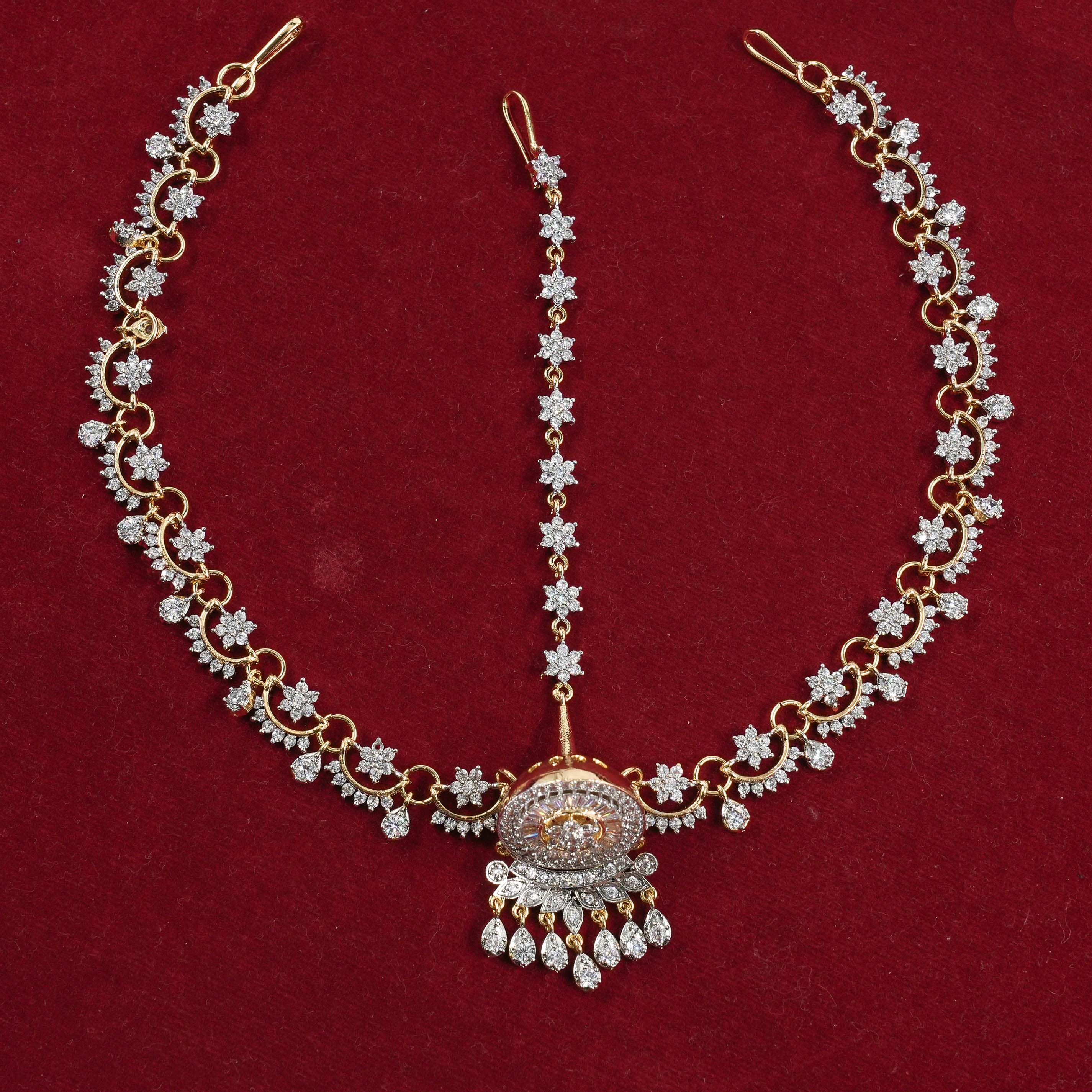 Goutam Jewellers By Ashok Rathod - American Diamond flower design Bor