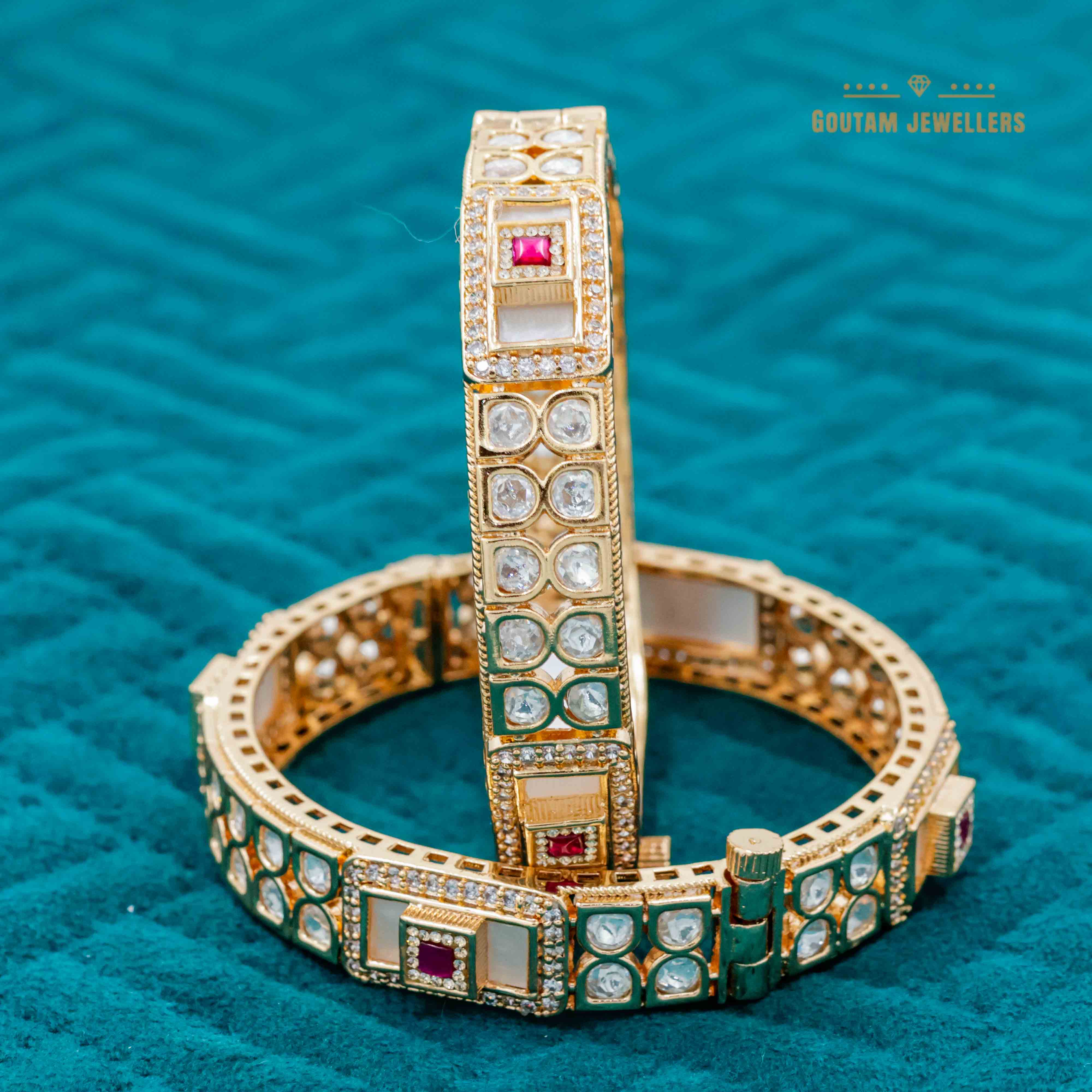 M.O.P Polki Kundan Bangles