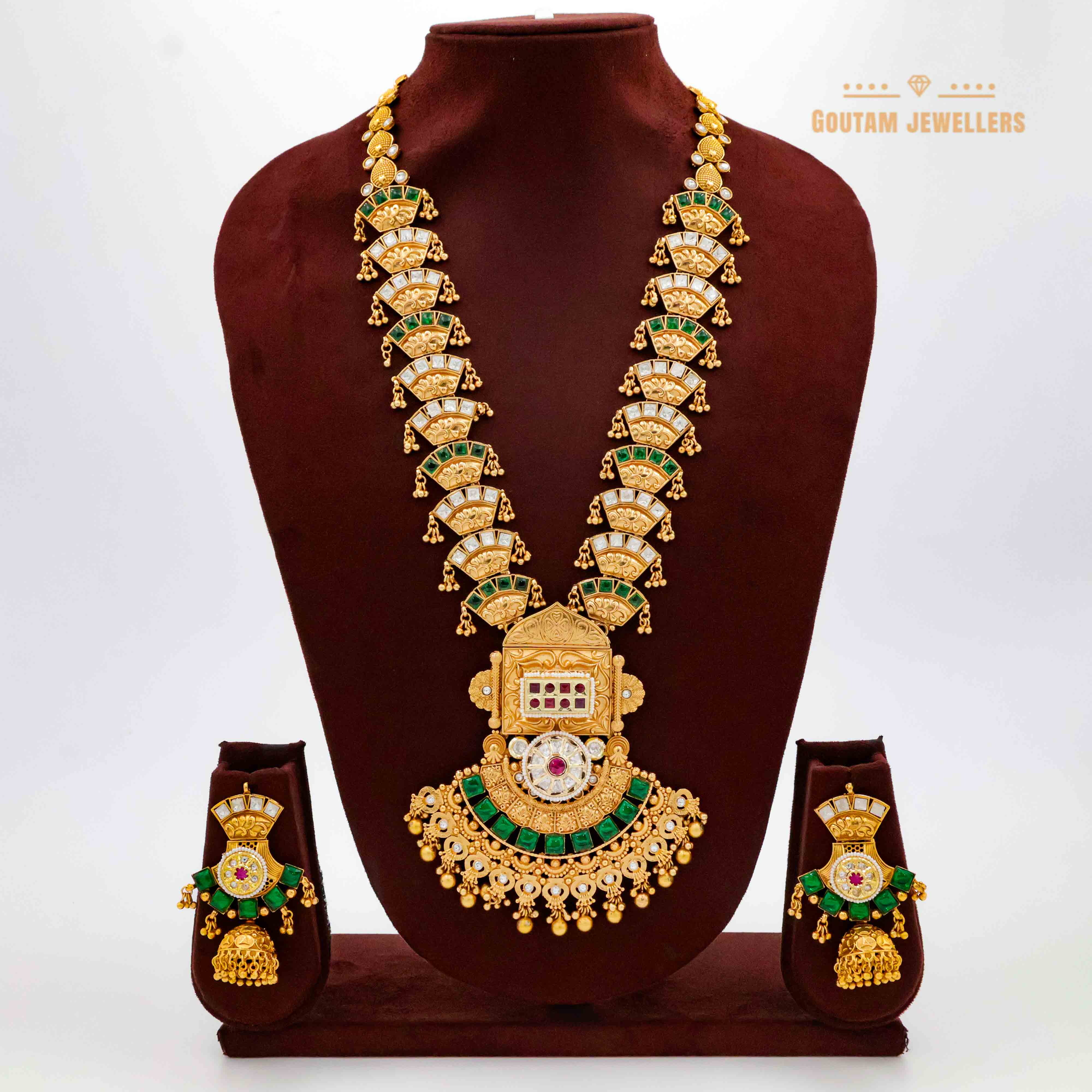 Heavy Kundan Rajwadi Mala