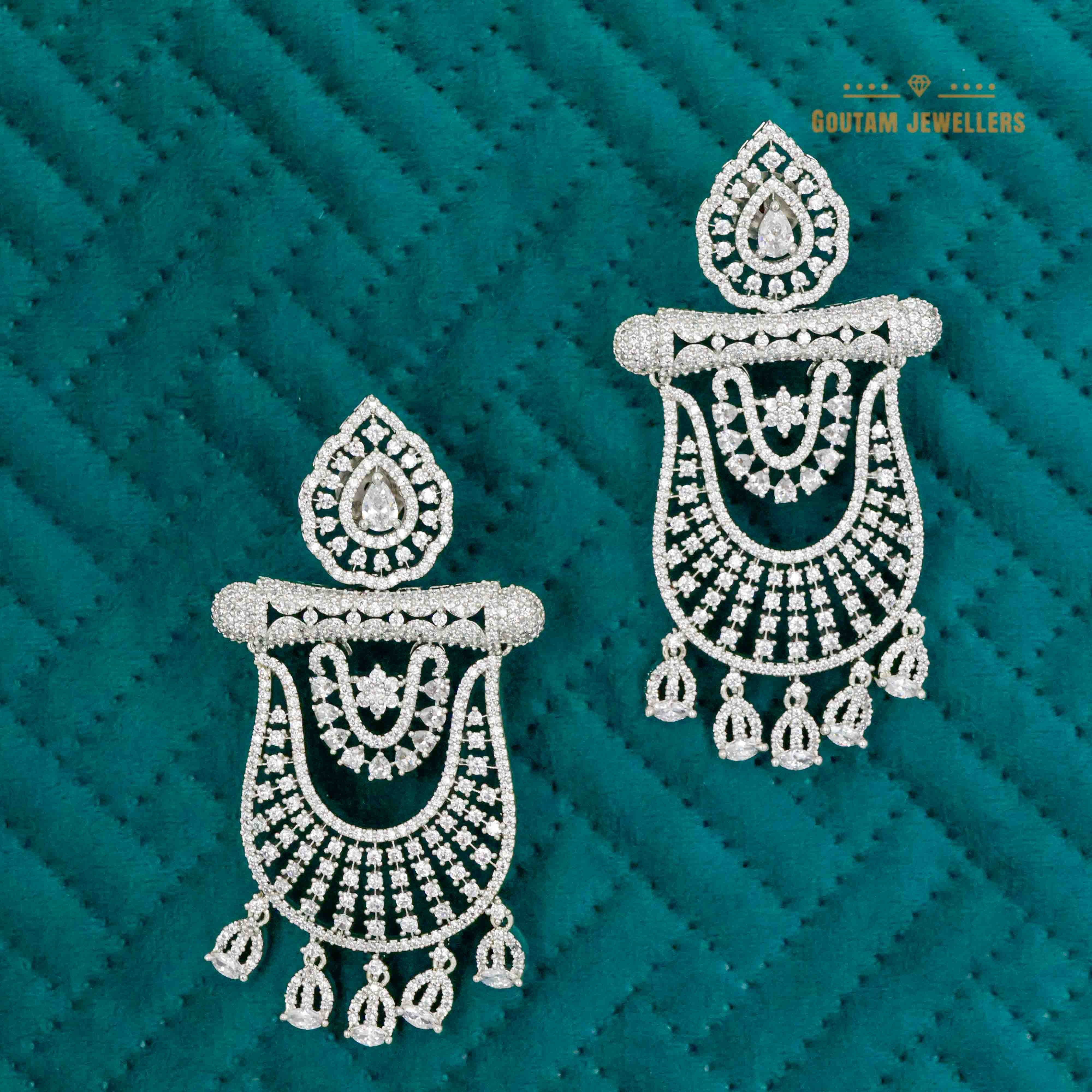 Goutam Jewellers By Ashok Rathod - Designer Cz Earrings