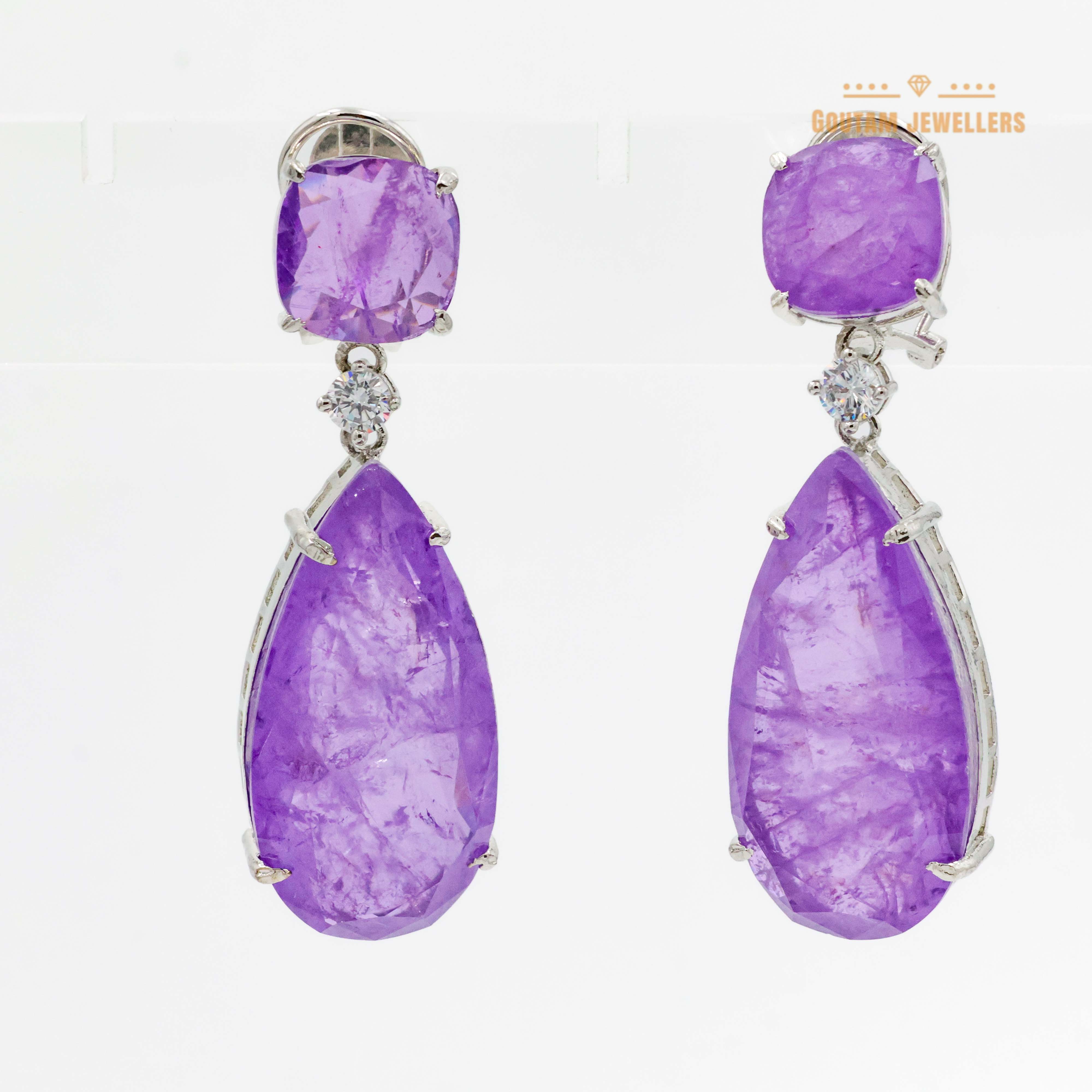 Goutam Jewellers By Ashok Rathod - Onex Stones Cz Earrings