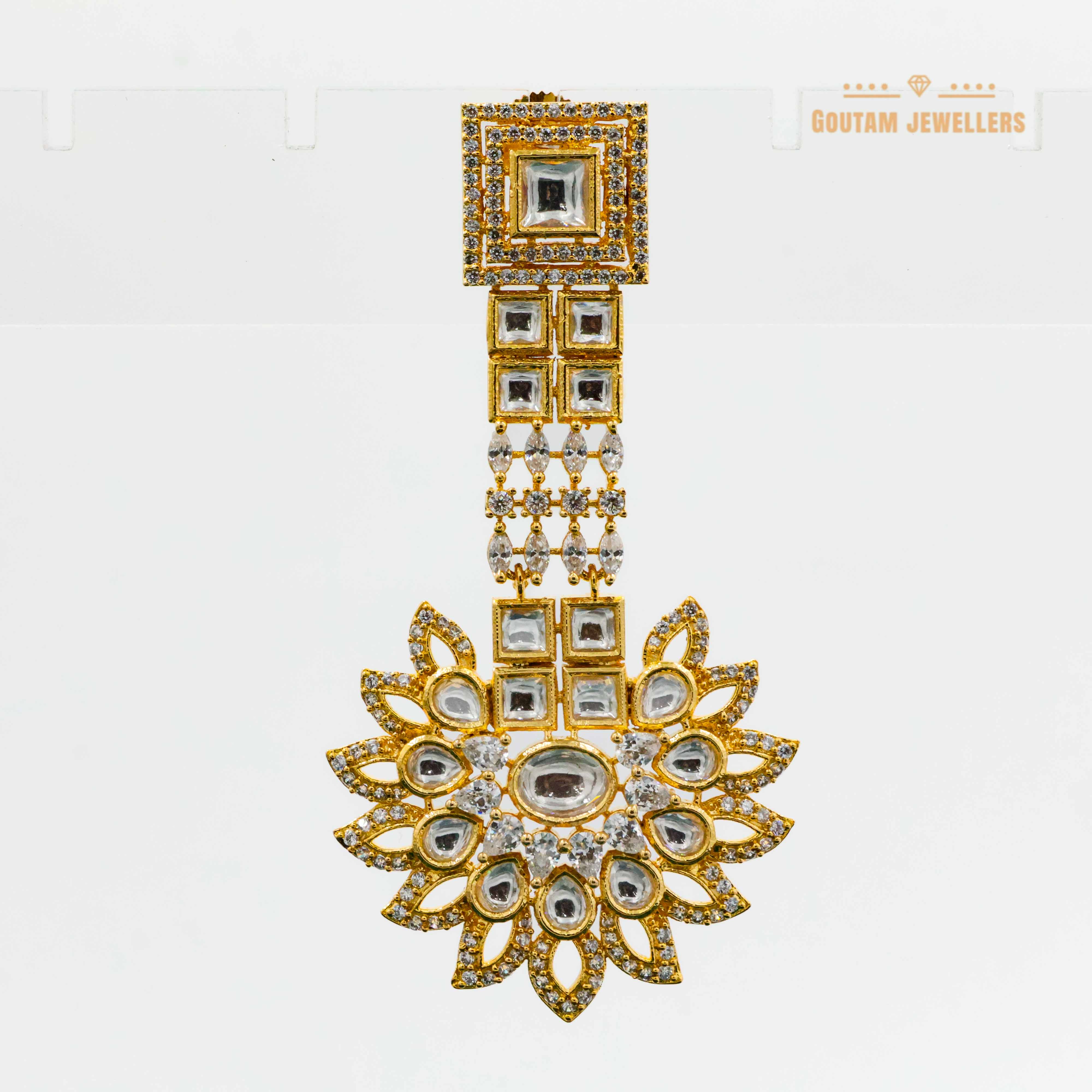 Goutam Jewellers By Ashok Rathod - fancy Polki Kundan Earrings
