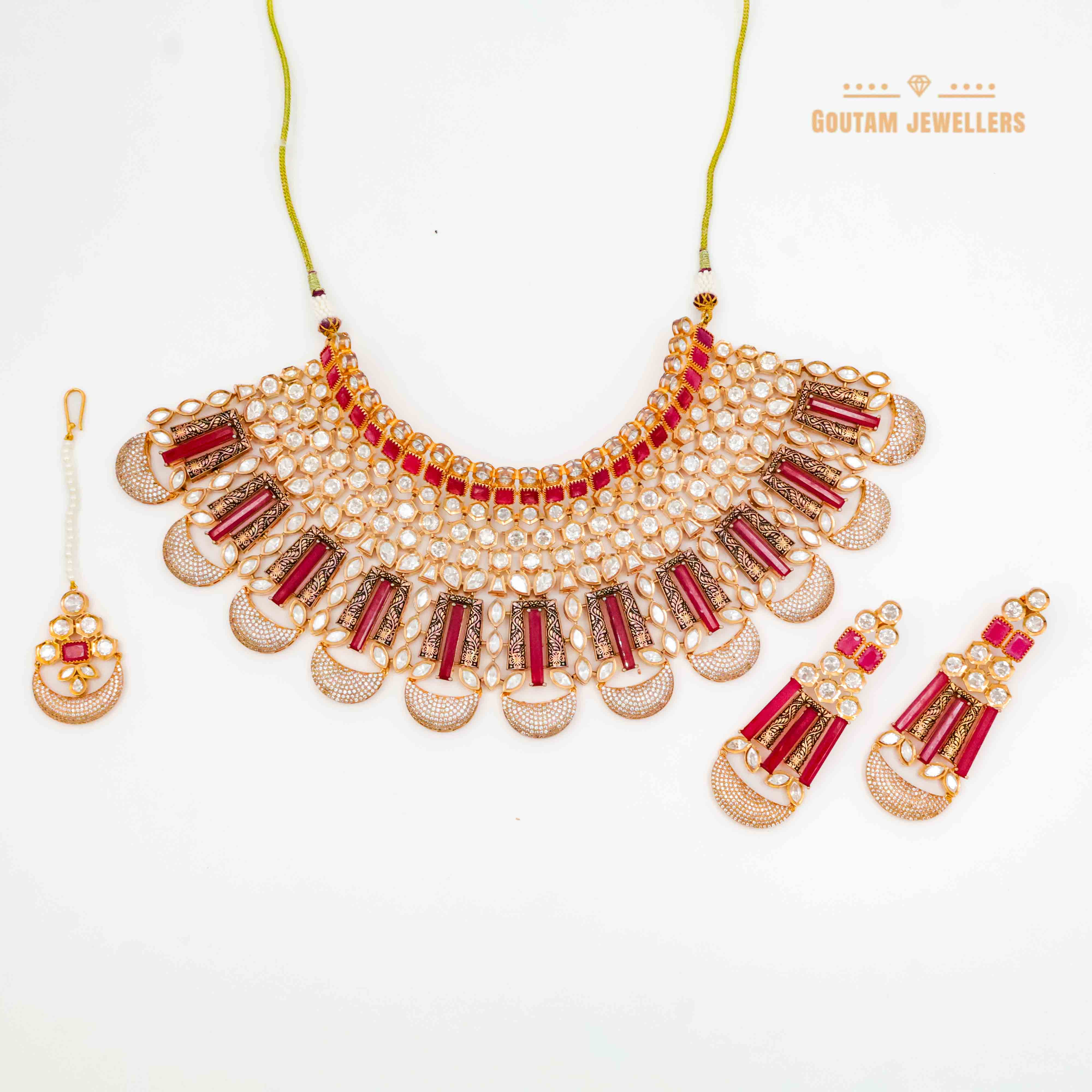 Heavy Polki Kundan Bridal Set