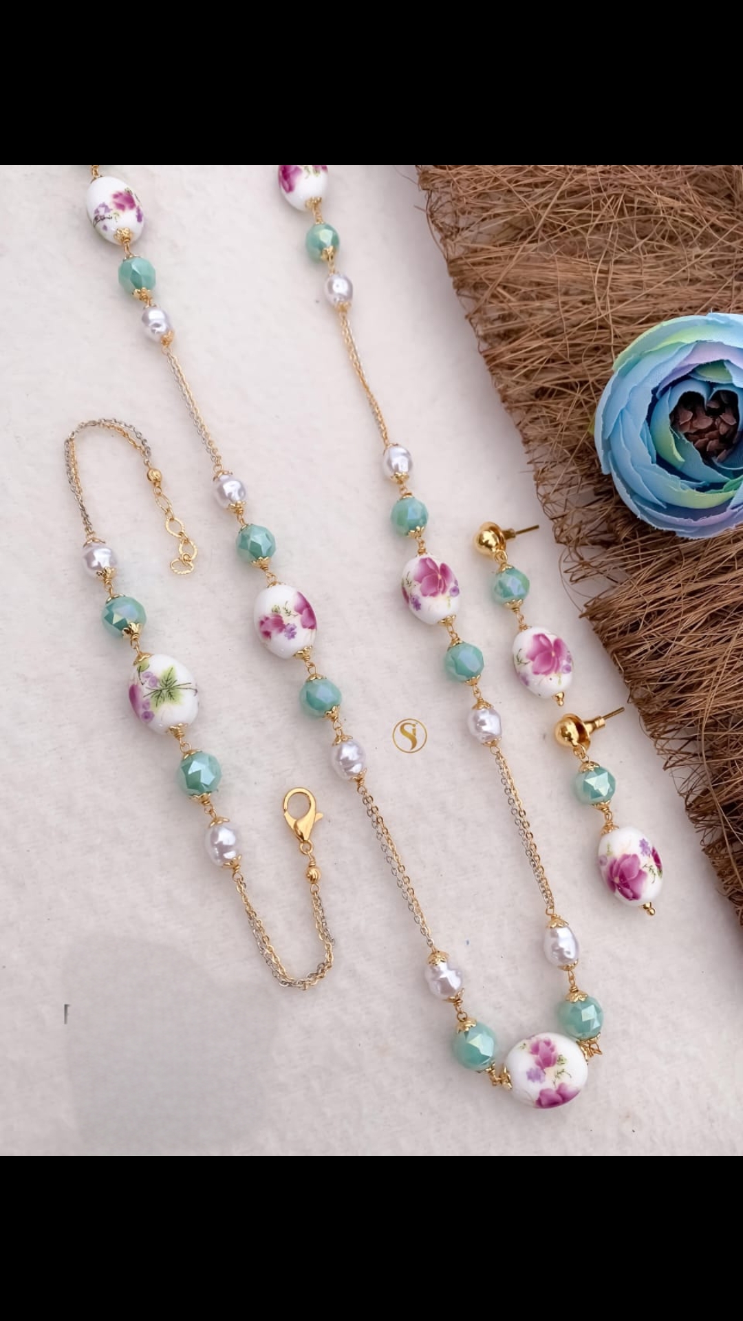 Goutam Jewellers By Ashok Rathod - Japense Ball Fancy Beads Mala with Bracelet