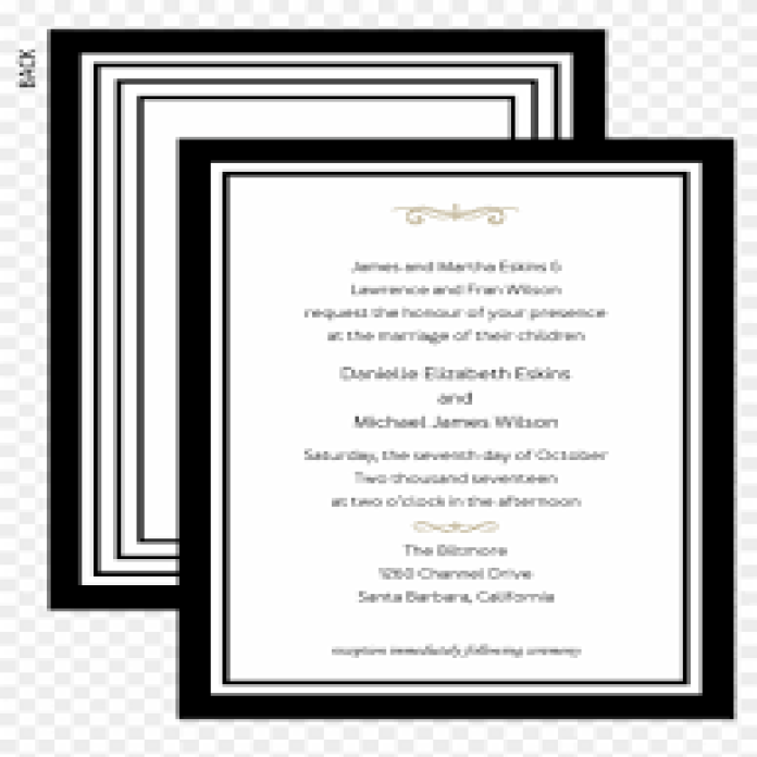 Traditional Wedding Invitations